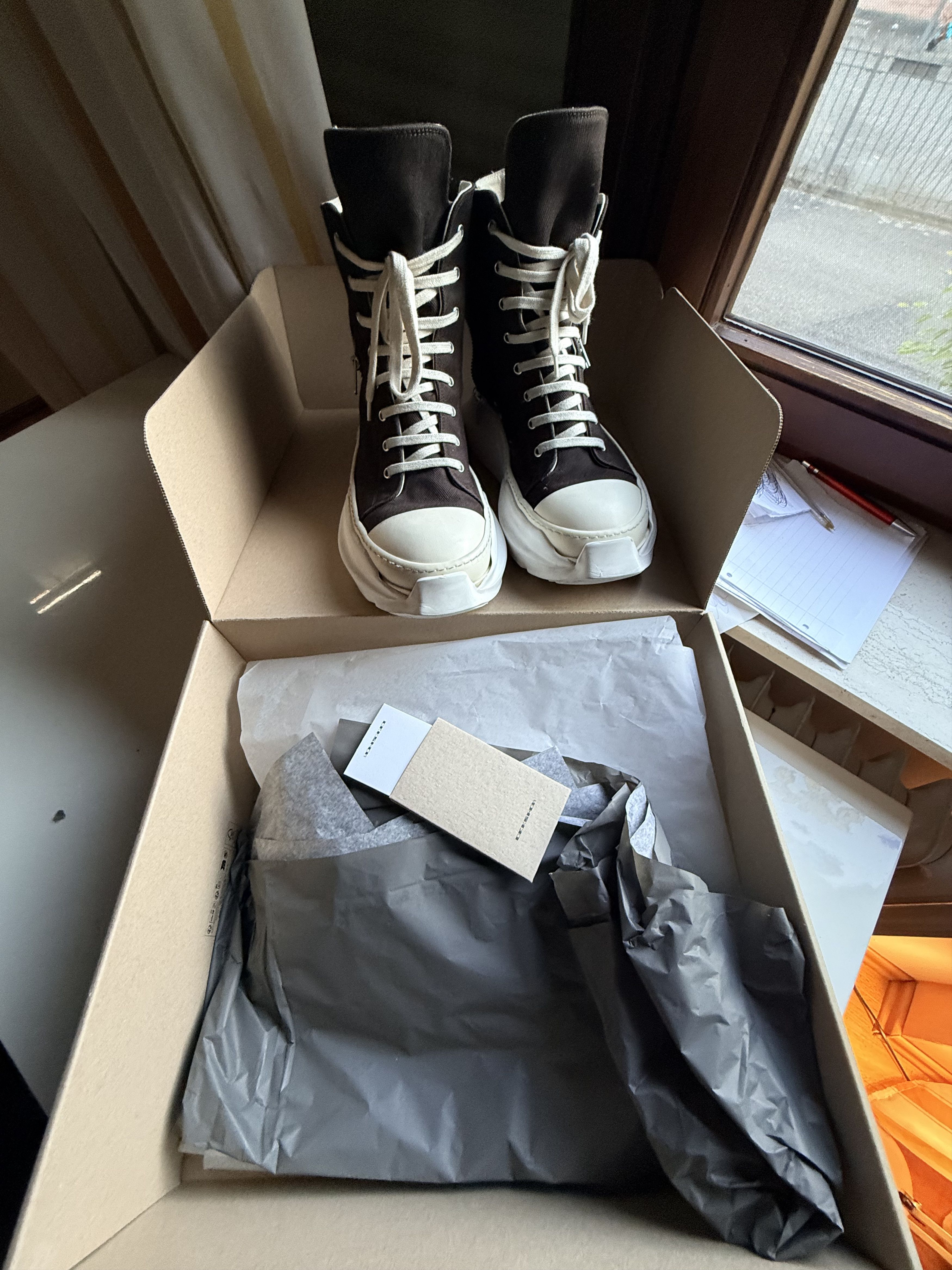 Rick Owens Drkshdw DRKSHDW FW25 ABSTRACT RAMONES Size US 12 / EU 45 - 10 Thumbnail