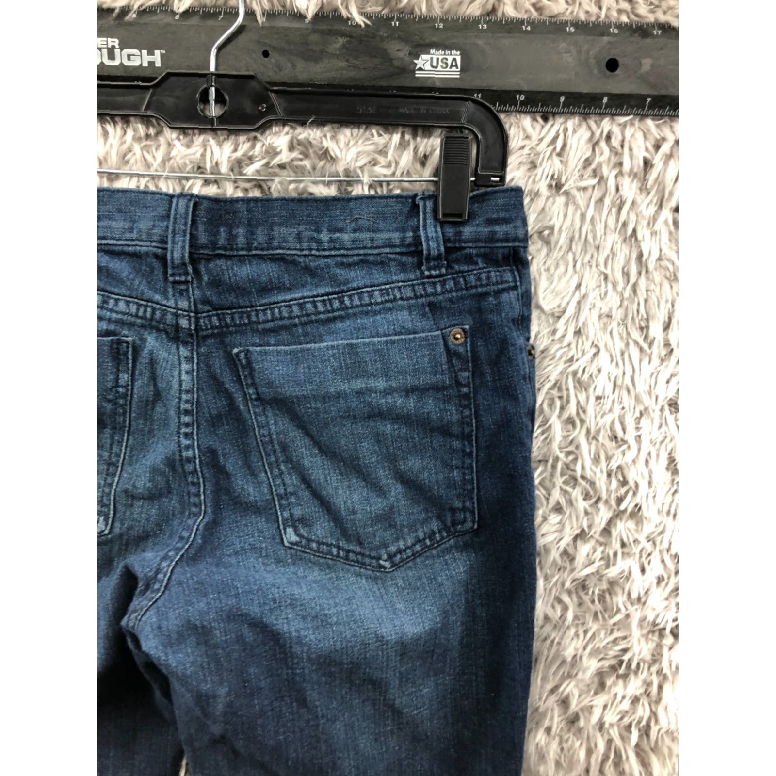 Mossimo Mossimo Skinny Boyfriend Jeans Size 6 Womens Mid Rise Dark Wash Blue Denim Jeans Size 28" / US 6 / IT 42 - 6 Thumbnail