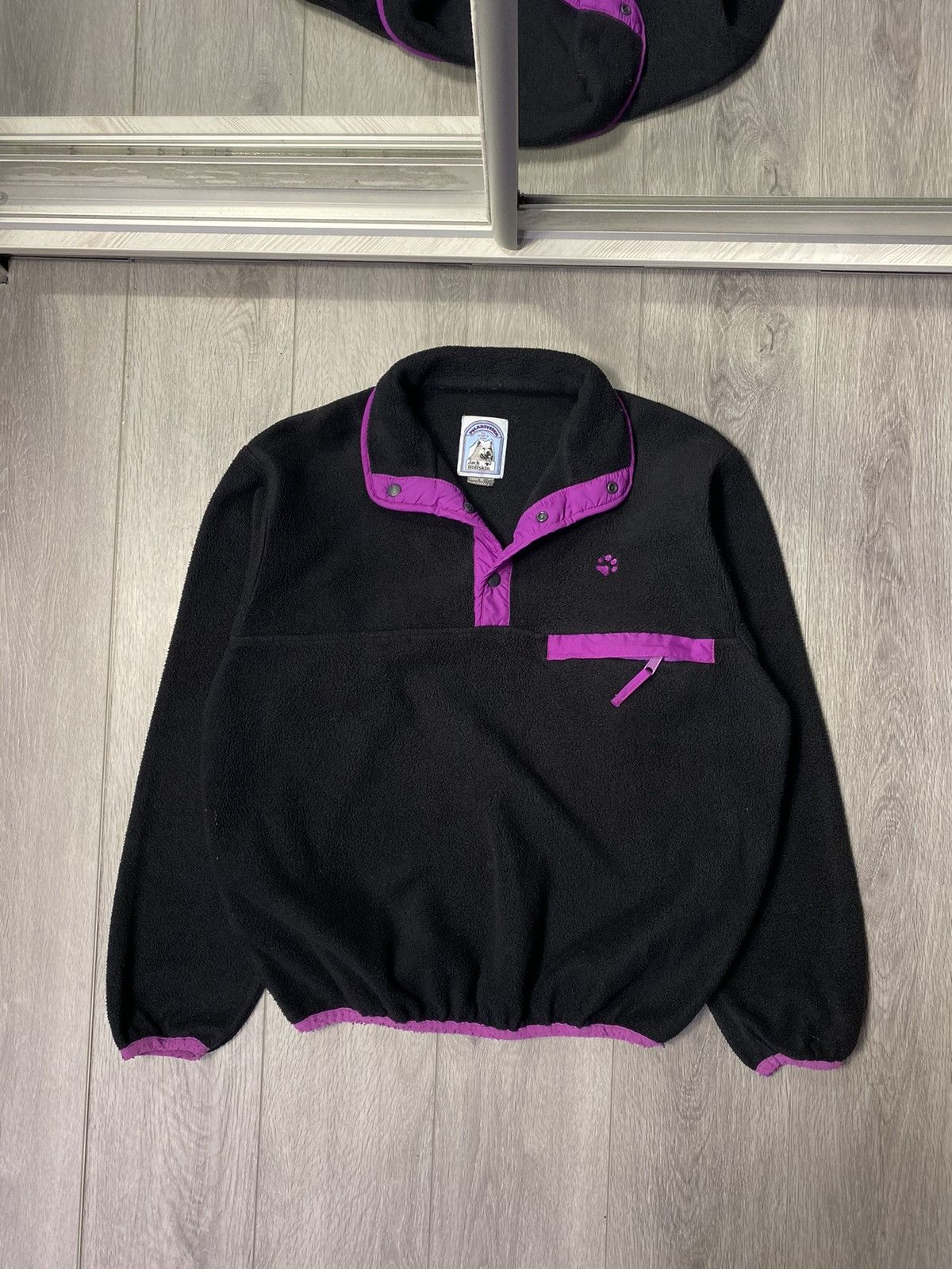 Jack Wolfskin × Vintage Vintage 90s Jack Wolfskin Polartec Pullover Fleece Jacket Size US L / EU 52-54 / 3 - 1 Thumbnail