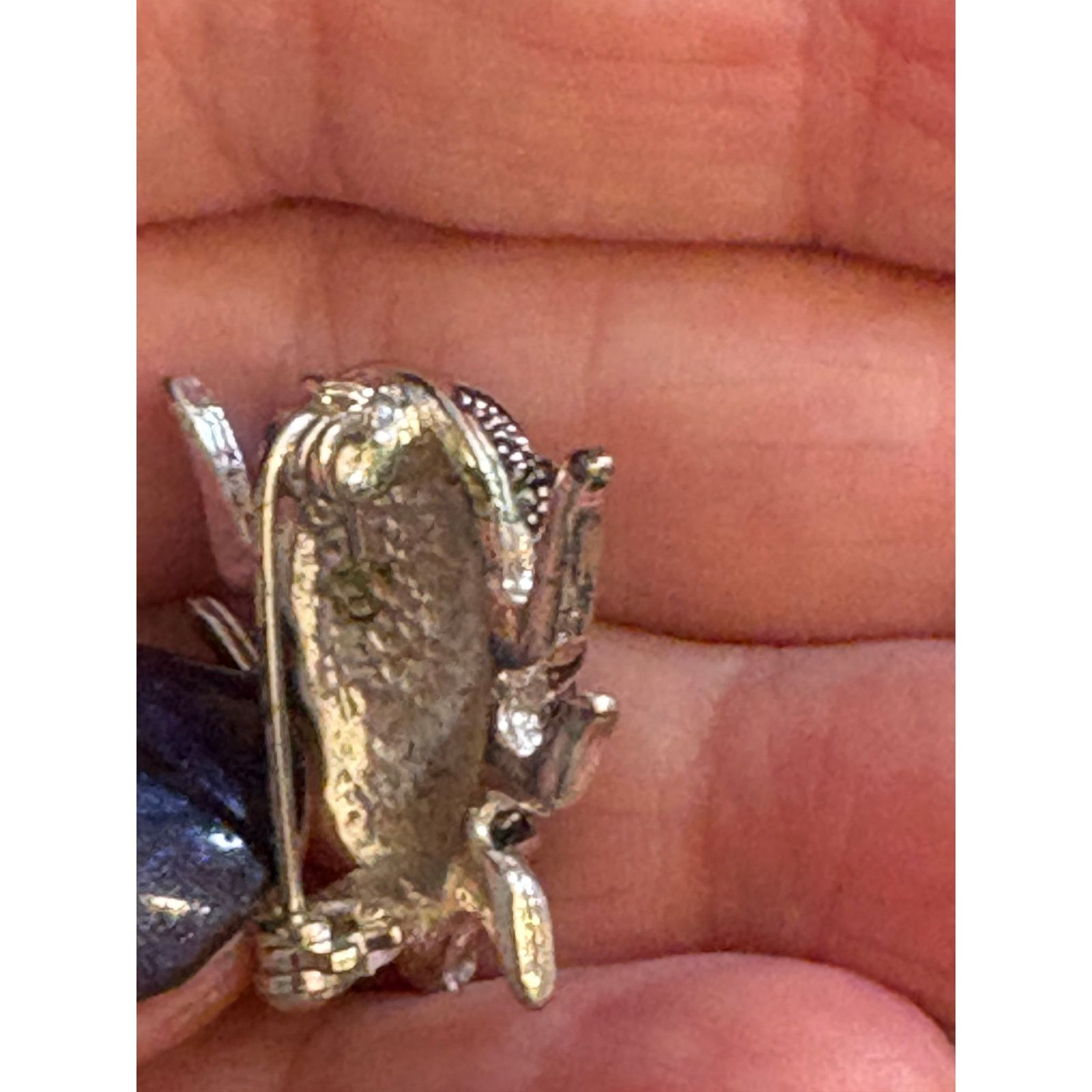 Other Vintage Beetle Bug Brooch Silver Tone Marcasite Style Size ONE SIZE - 7 Thumbnail