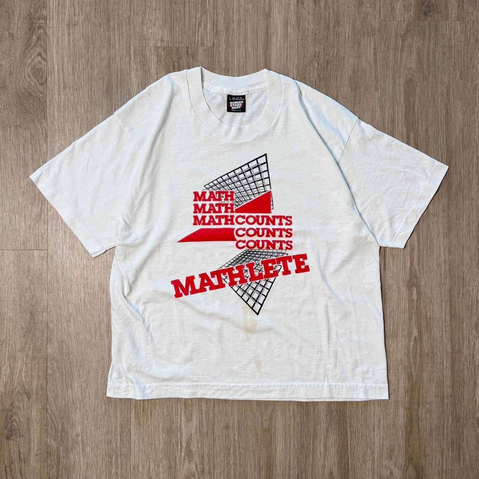 Vintage Vintage Mathlete graphic tee Size US M / EU 48-50 / 2 - 1 Thumbnail