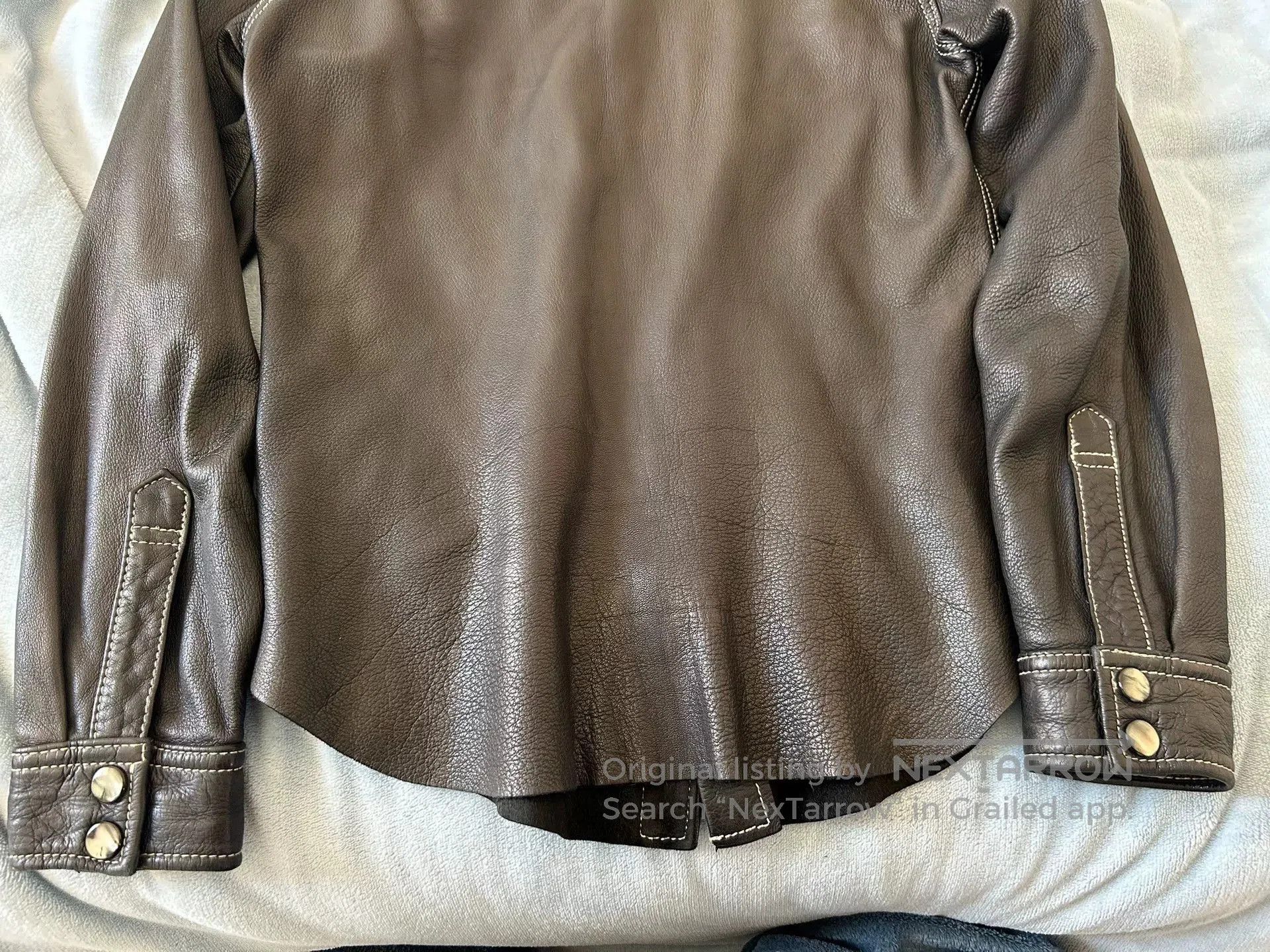 The Flat Head Soft Leather Western Style Shirt. Size US S / EU 44-46 / 1 - 7 Thumbnail