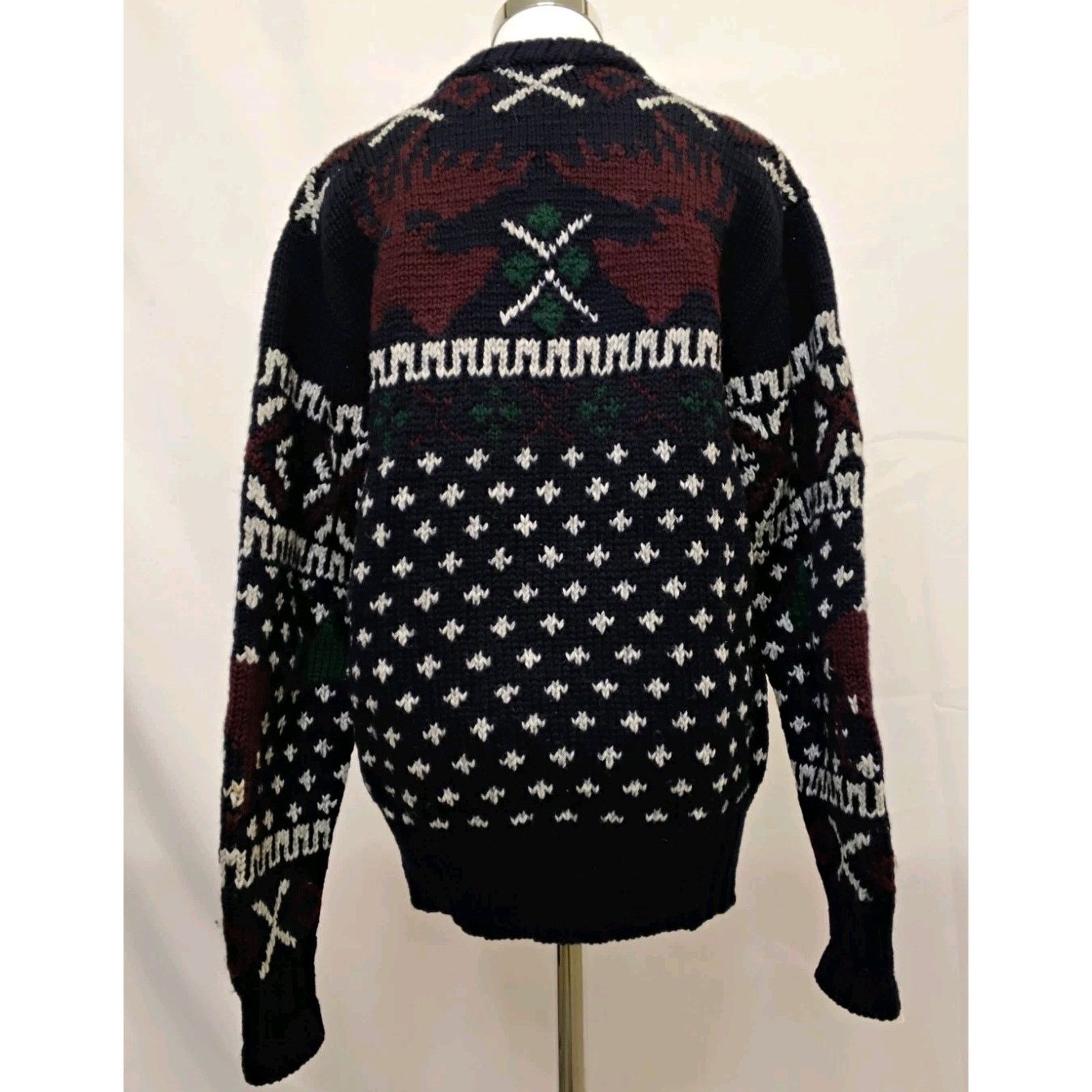 Lauren Ralph Lauren Ralph Lauren Handknit Sweater Women's S 90's Wool Blue Label Size S / US 4 / IT 40 - 3 Thumbnail