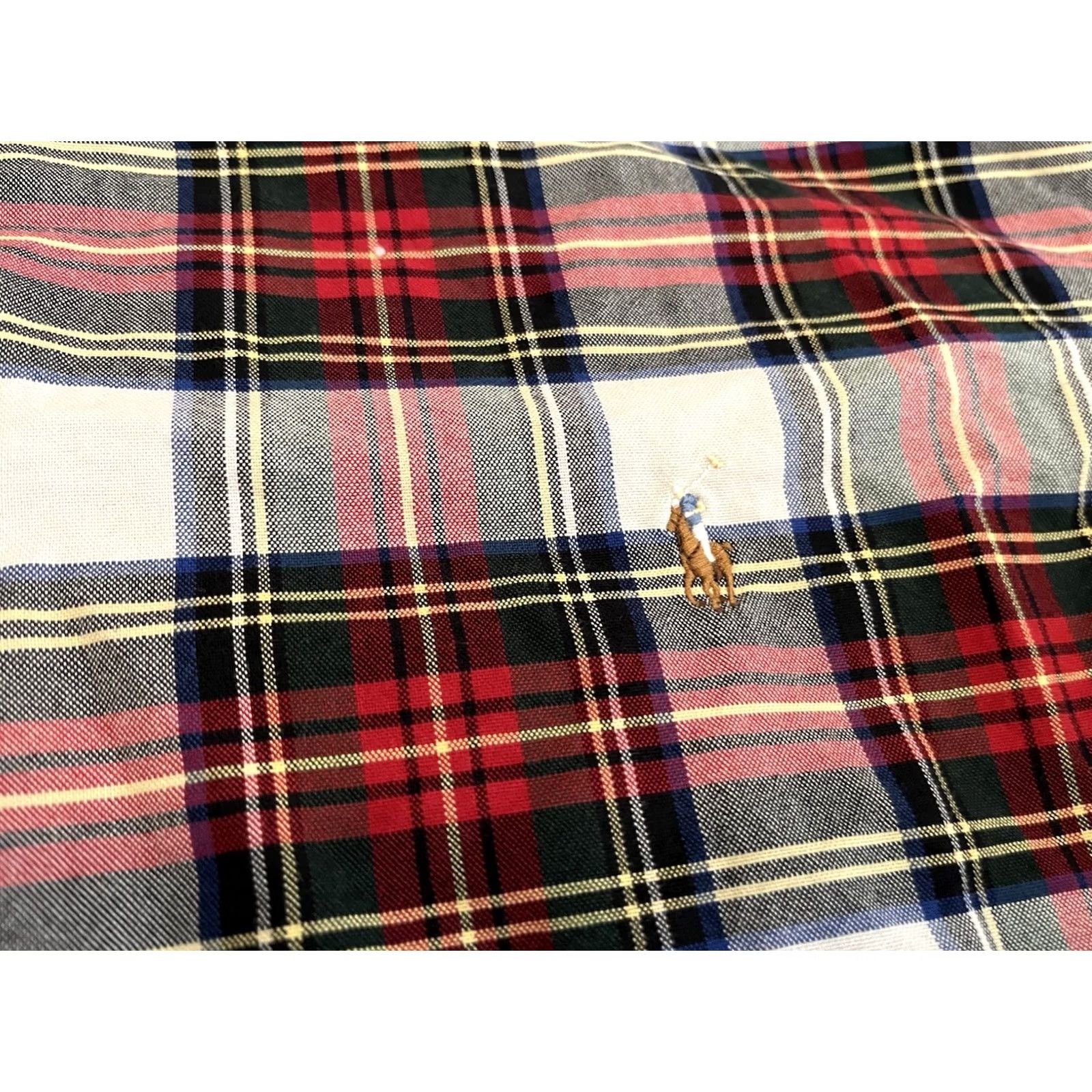 Polo Ralph Lauren Polo Ralph Lauren Plaid Long Sleeve Button Down Pony Shirt Red Green Mens 4XLT Size US XXL / EU 58 / 5 - 3 Thumbnail