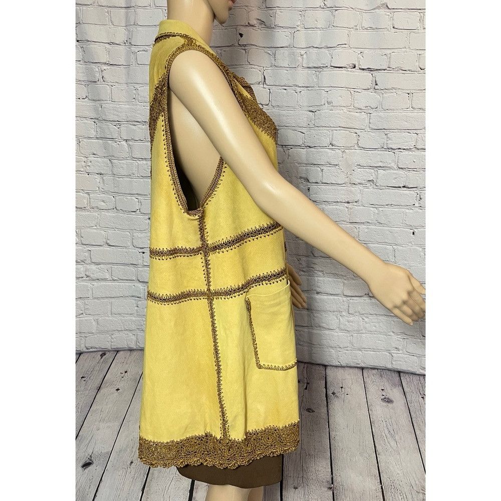 Free People New Free People Adeline Goat Leather Mini Dress Vest Size M Size M / US 6-8 / IT 42-44 - 3 Thumbnail