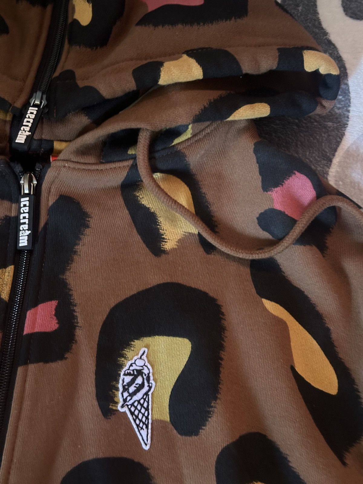 Icecream Ice Cream brown leopard print zip up Hoodie Size L Size US M / EU 48-50 / 2 - 2 Thumbnail