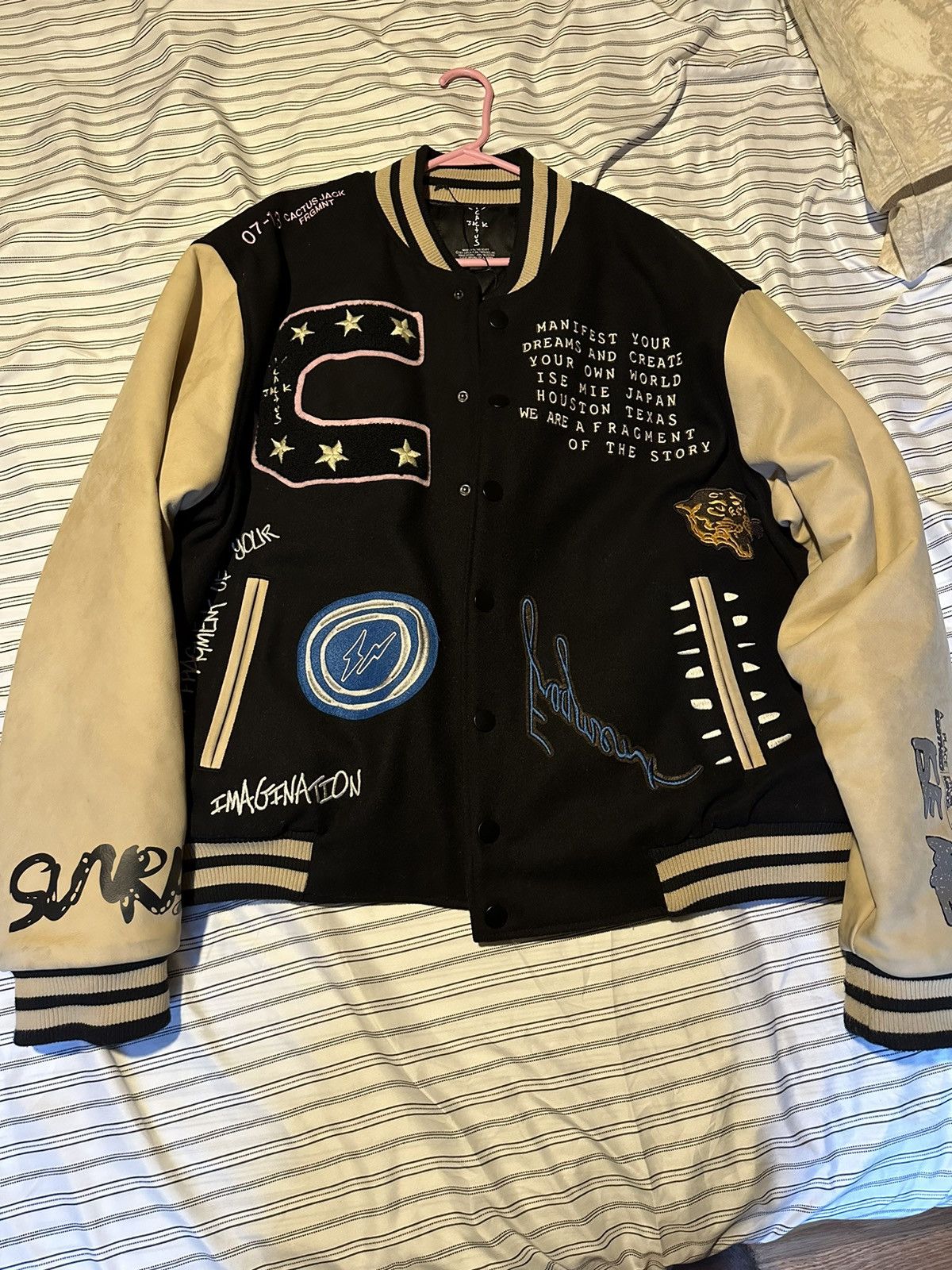 Travis Scott Travis scott varsity fragment jacket | Grailed