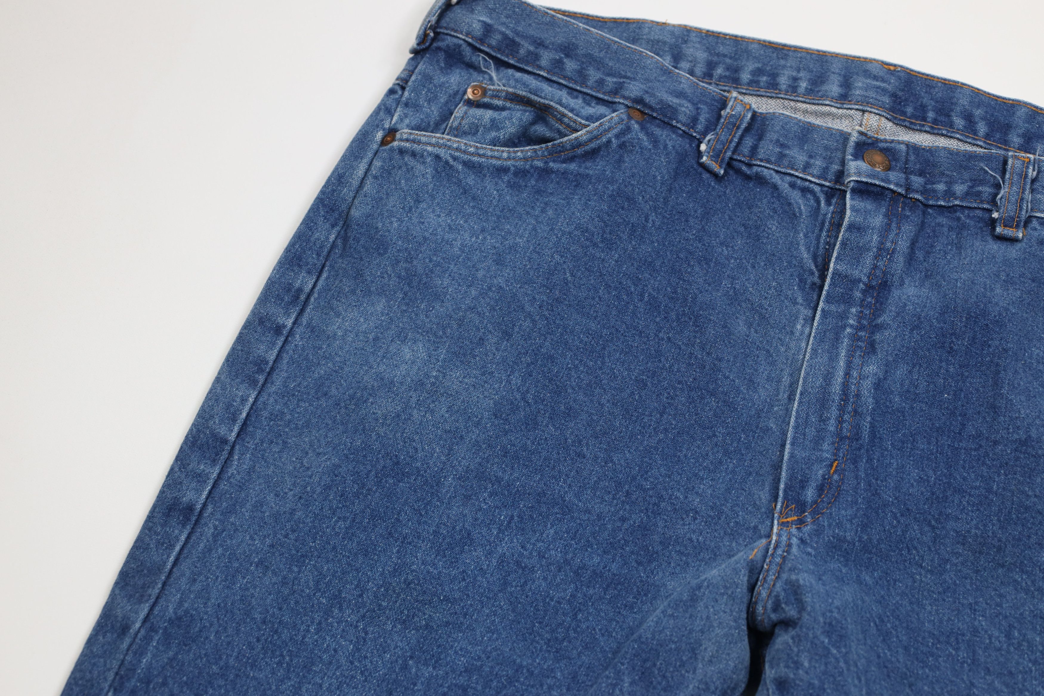 Vintage Vintage 70s Streetwear Straight Leg Denim Jeans Blue USA Size US 40 / EU 56 - 7 Thumbnail