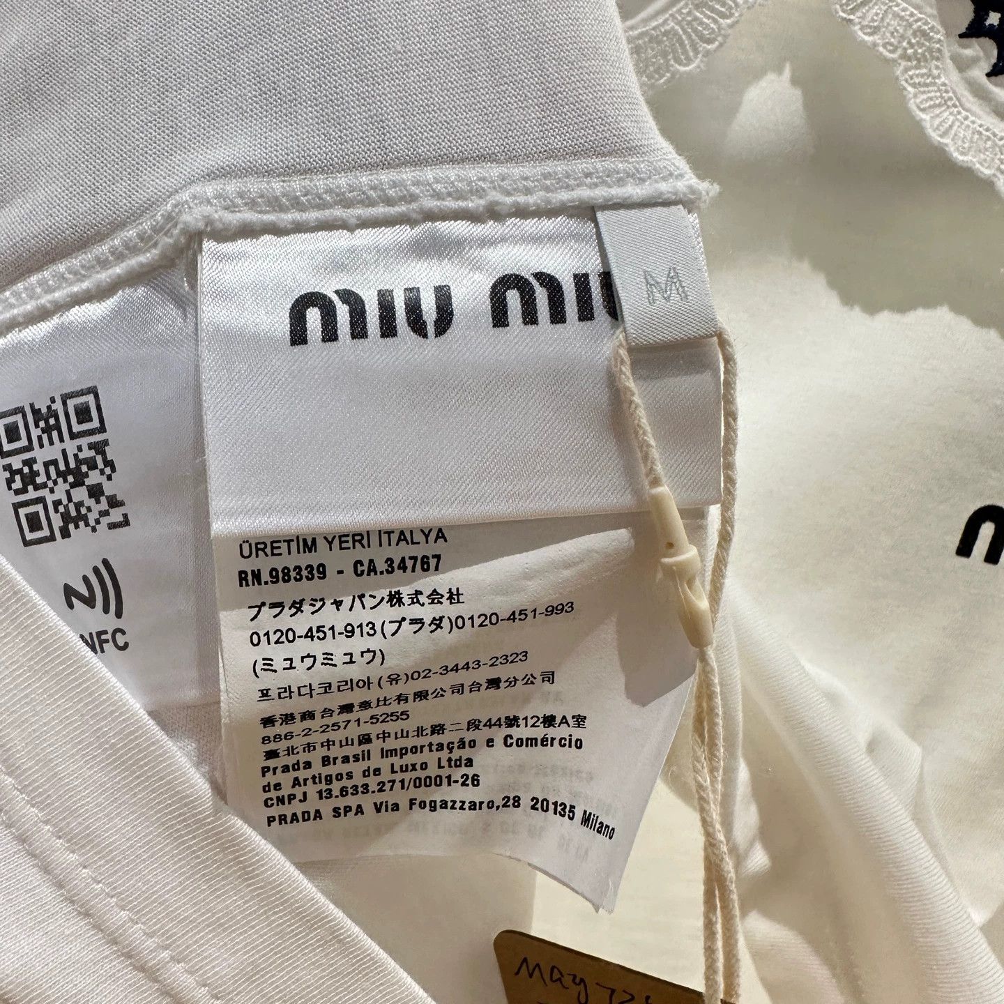 Miu Miu MIU MIU may725 doll collar logo long sleeve cotton M Size M / US 6-8 / IT 42-44 - 3 Thumbnail