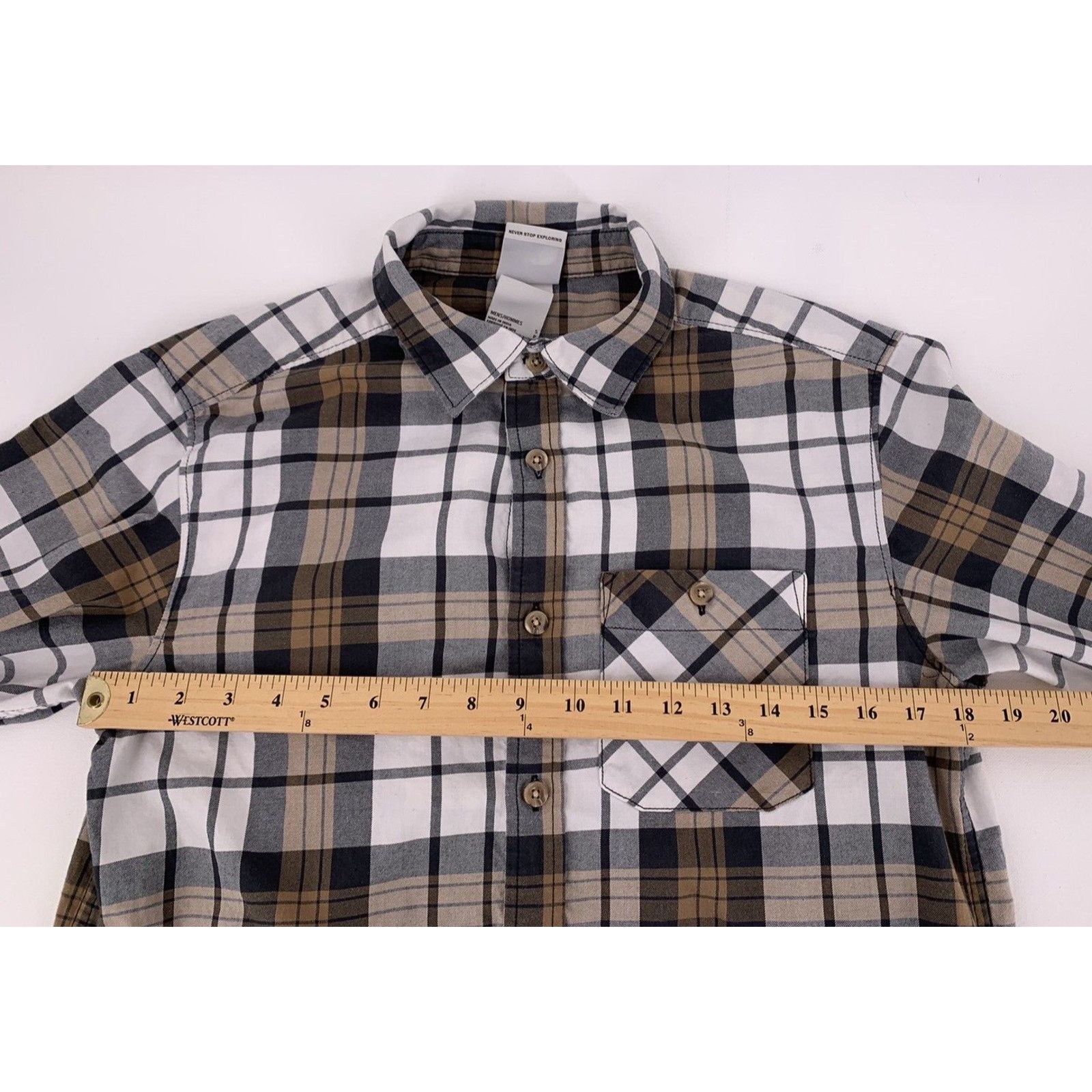 The North Face The North Face Brown Plaid Long Sleeve Shirt With Pocket S Size US S / EU 44-46 / 1 - 8 Thumbnail