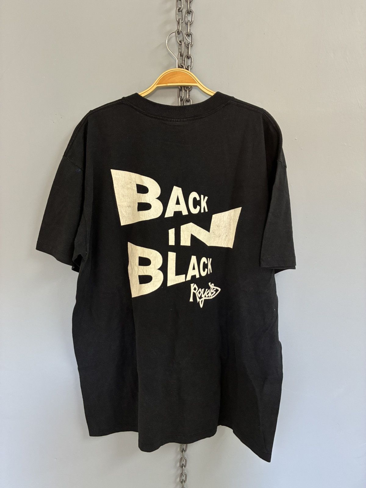 Vintage Vintage 90s Royals Back in Black streetwear t shirt Size US XL / EU 56 / 4 - 2 Thumbnail