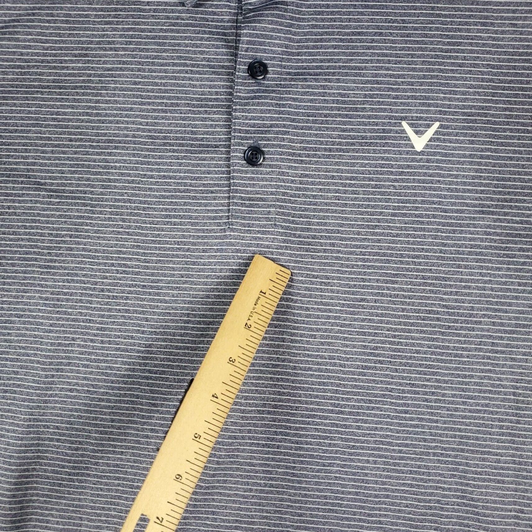 Callaway Callaway Polo Shirt Mens Size 2XL Blue Striped Opti Dri Fit Short Sleeve STAINED Size US XXL / EU 58 / 5 - 5 Thumbnail