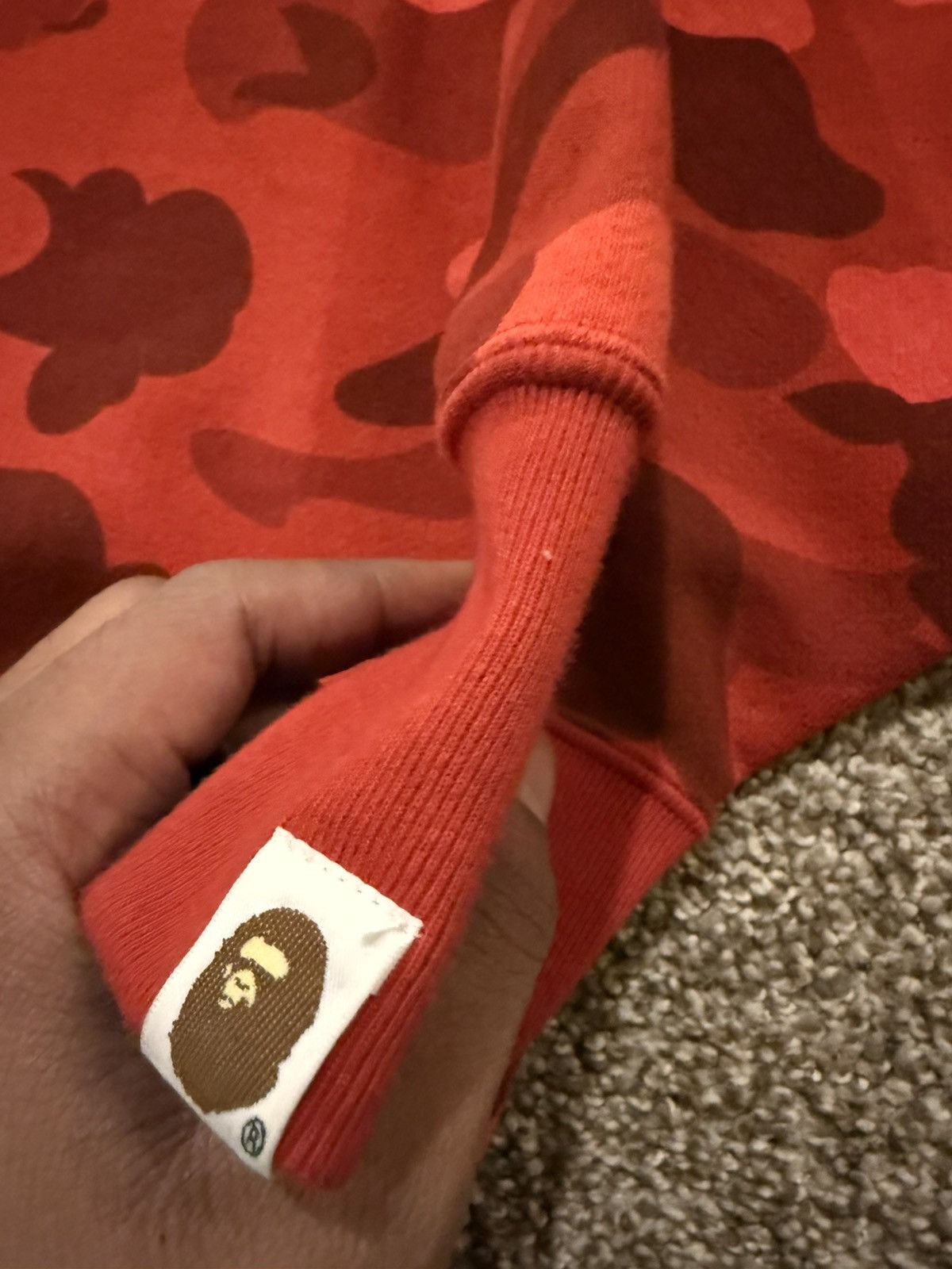 Bape Red Bape Shark Crewneck Size US XXL / EU 58 / 5 - 4 Thumbnail