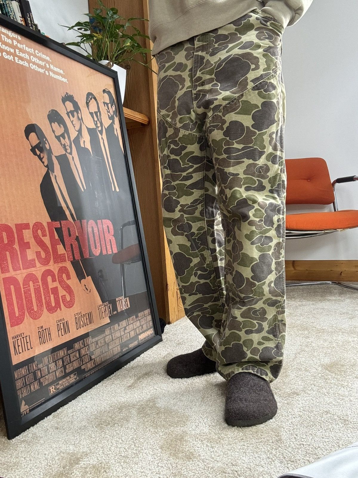 Carhartt × Vintage Vintage 1990s Carhartt Camo Double Knee Pants Size US 31 - 3 Thumbnail