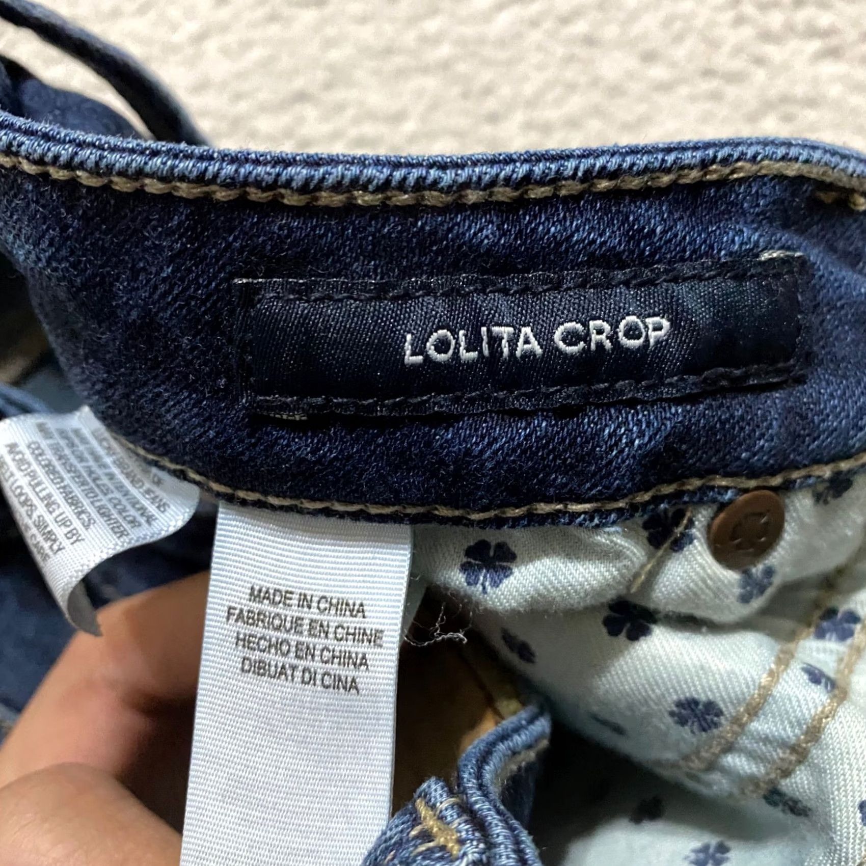 Lucky Brand Lucky Brand Lolita Skinny Jeans - Blue Denim Dark Wash Crop - Womens Size 6 Skinny Regular 28 Inseam 5-Pocket Stitch Button Zip Low Rise Size 28" / US 6 / IT 42 - 4 Thumbnail