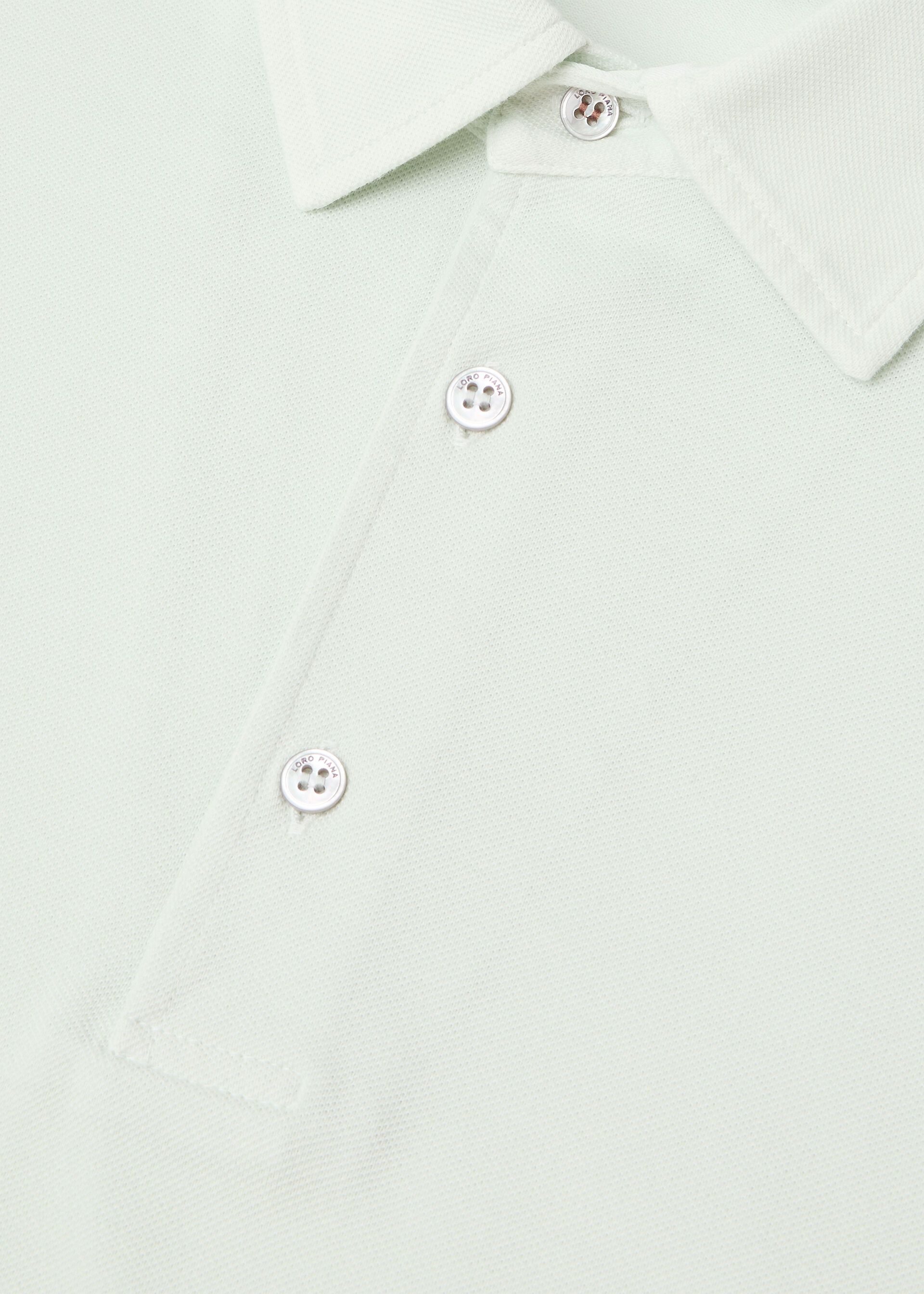 Loro Piana os11x0226 FAP9959 Brenna Polo Shirt in Iced Noise Size US M / EU 48-50 / 2 - 3 Thumbnail
