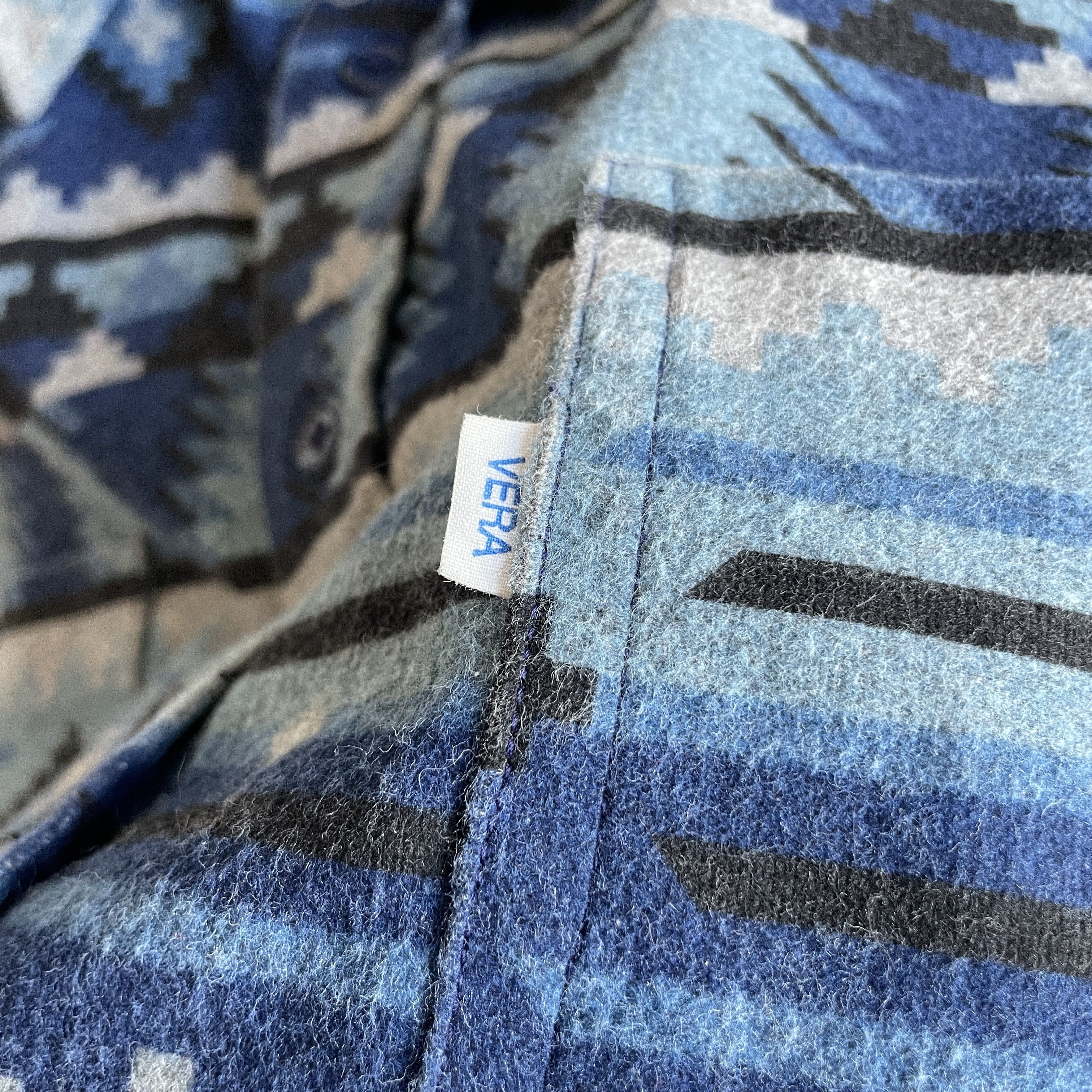 Flannel Cone Mills Vintage Aztec Native Pattern Heavy Flannel Shirt Size US XXL / EU 58 / 5 - 7 Thumbnail