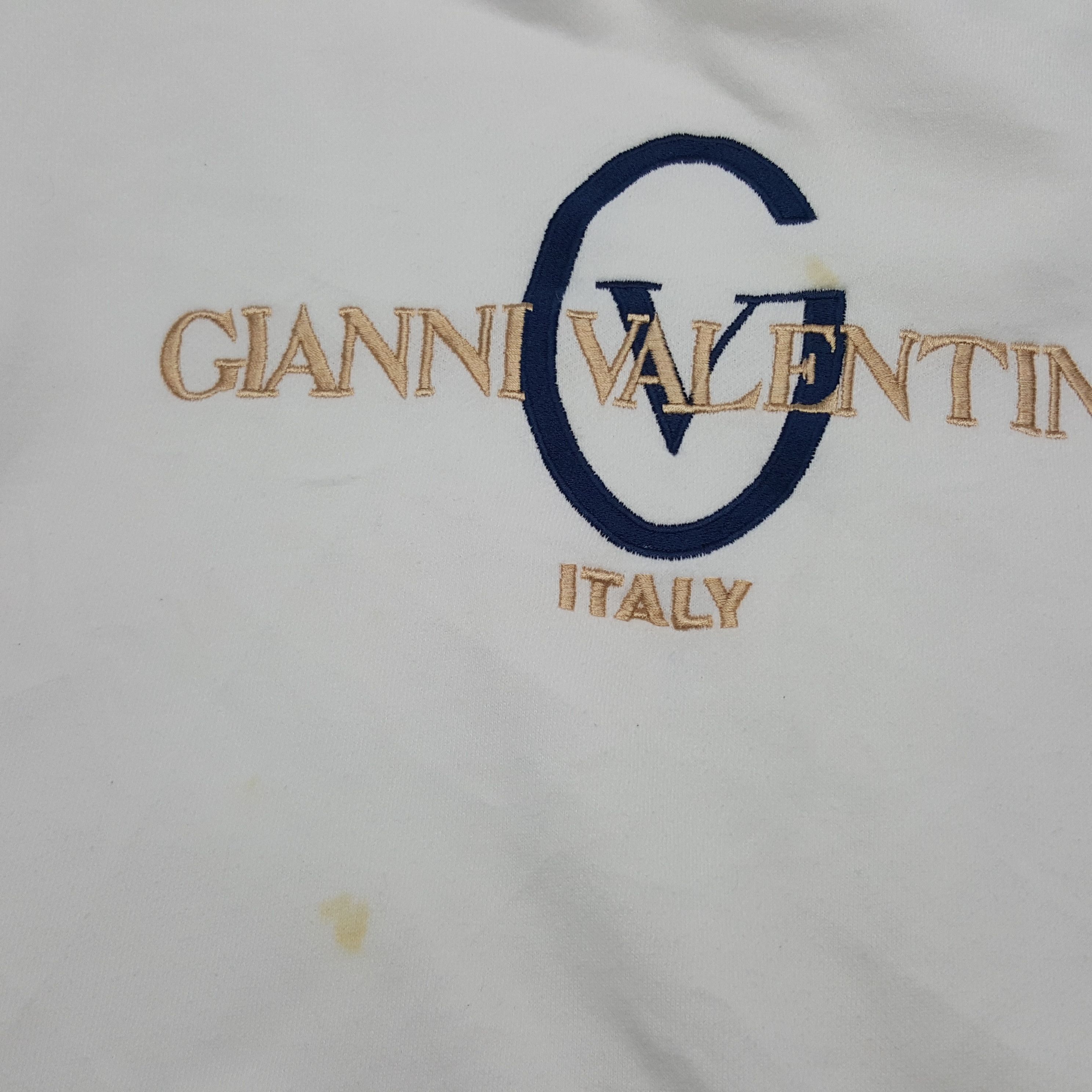 Gianni Valentino × Valentino × Vintage Vintage Gianni Valentino Italian Brand Embroidery Sweatshirt Size US XXL / EU 58 / 5 - 5 Thumbnail