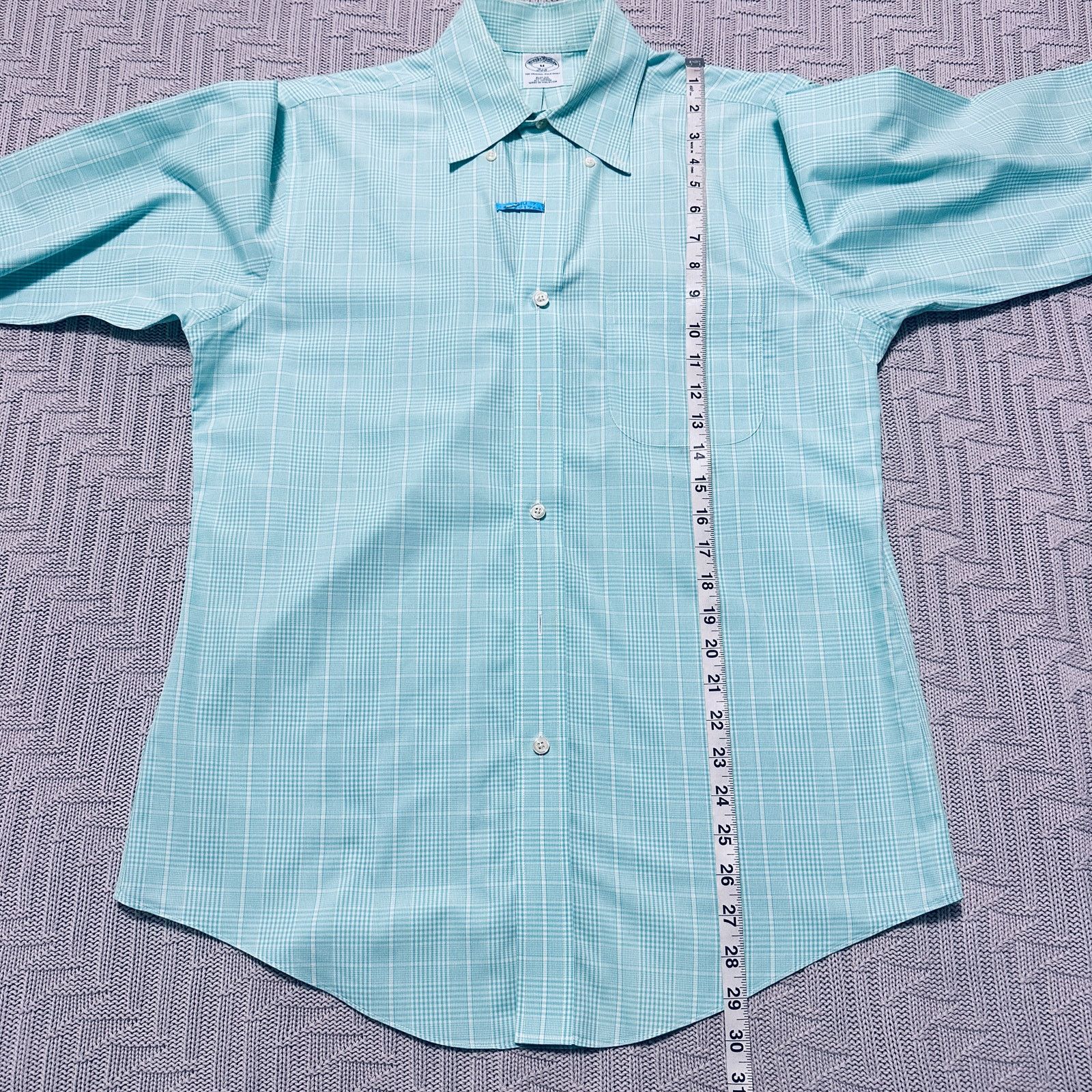 Brooks Brothers Brooks Brothers green plaid slim fit button down Size US M / EU 48-50 / 2 - 7 Thumbnail