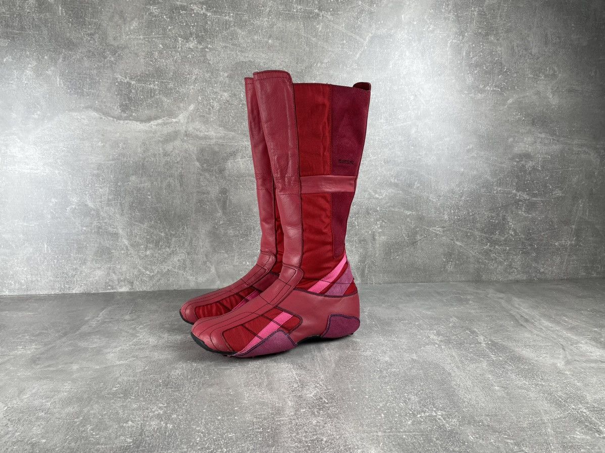 Diesel × Vintage Archive Diesel Y2K Vintage Square Zip Hi-Top Sneakers Boots Size US 10 / IT 40 - 2 Thumbnail