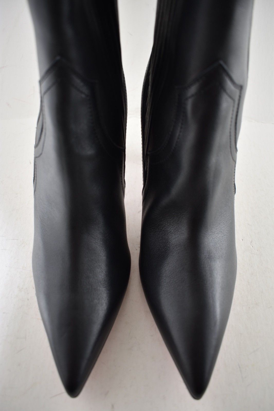 Christian Louboutin Santigag 85 Black Calf Leather Mid Calf Ankle Heel Boot 37 Size US 7 / IT 37 - 10 Thumbnail