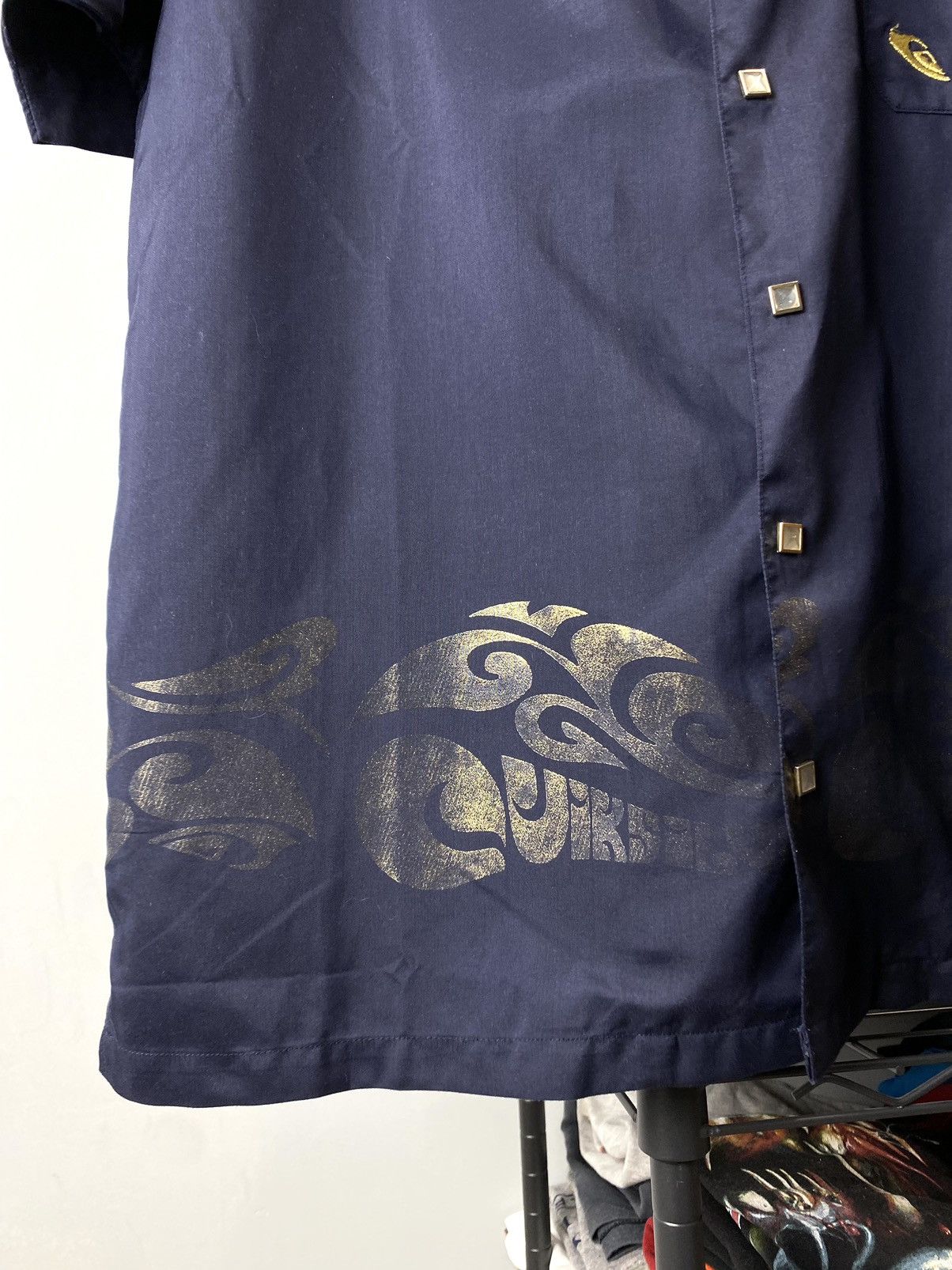 Quiksilver Vintage Quiksilver Gold Print T Shirt Billabong Hype Size US L / EU 52-54 / 3 - 6 Thumbnail