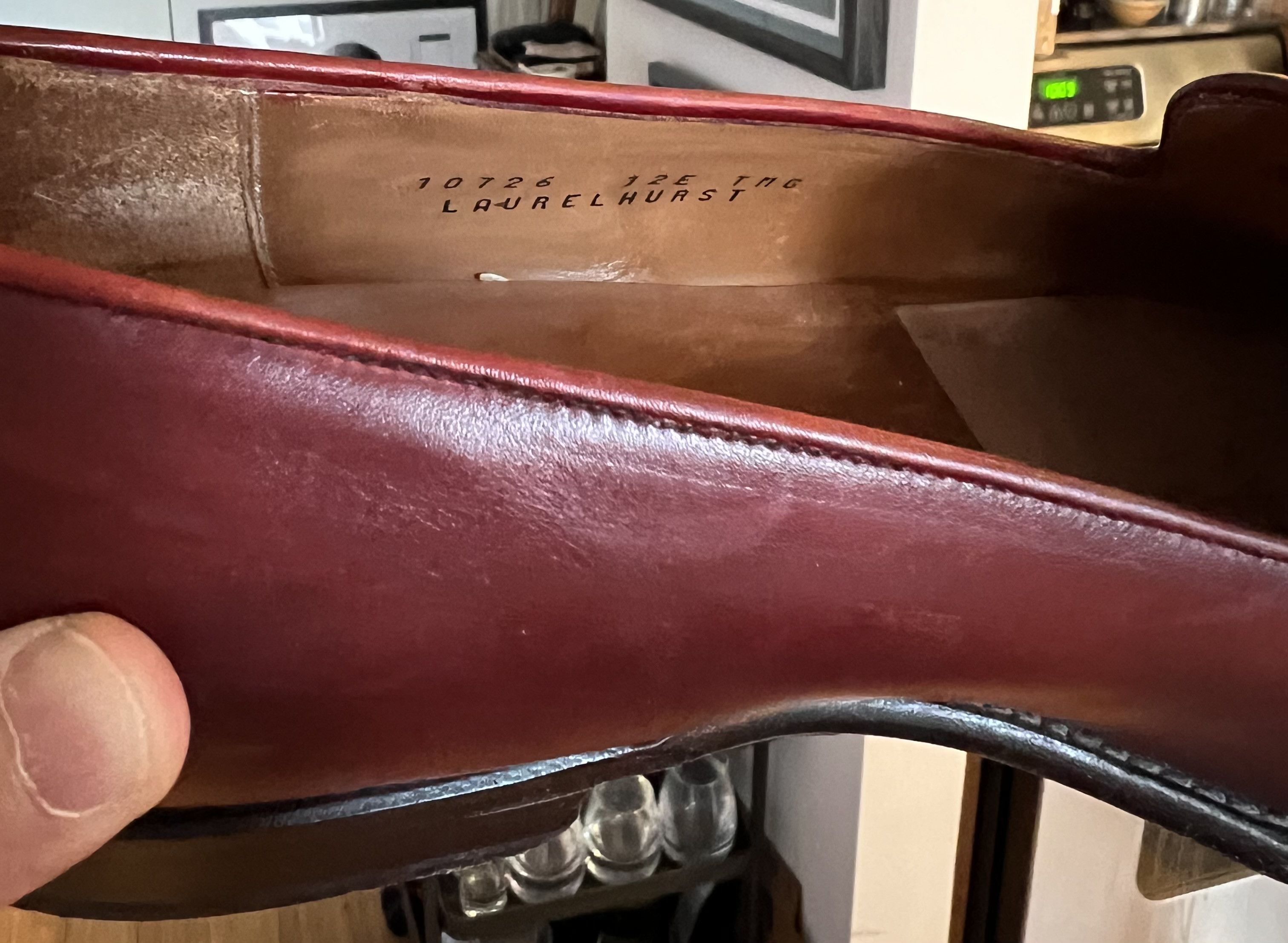 J.FitzPatrick J. FitzPatrick Chelan Dress Loafers - Burgundy - 12E (US) Size US 12 / EU 45 - 6 Thumbnail