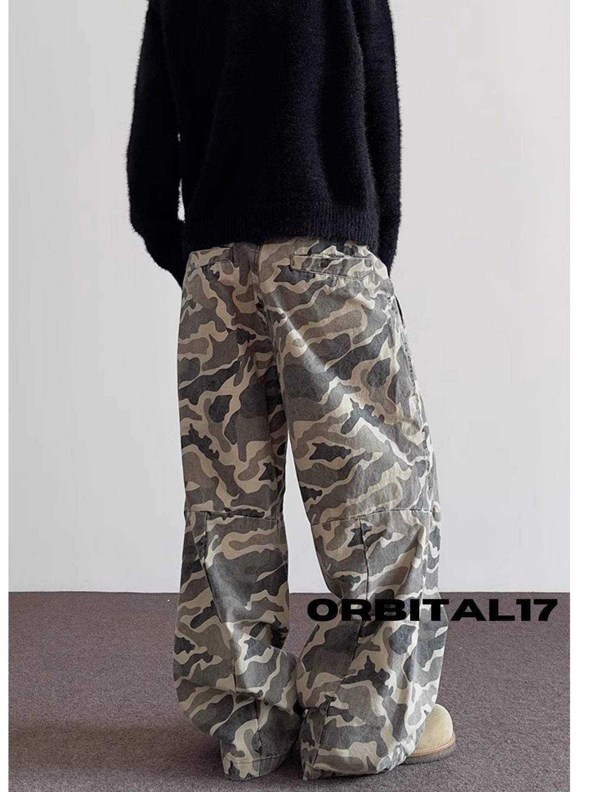 Vintage Camo Print Baggy Flared Pants Size US 30 / EU 46 - 5 Thumbnail