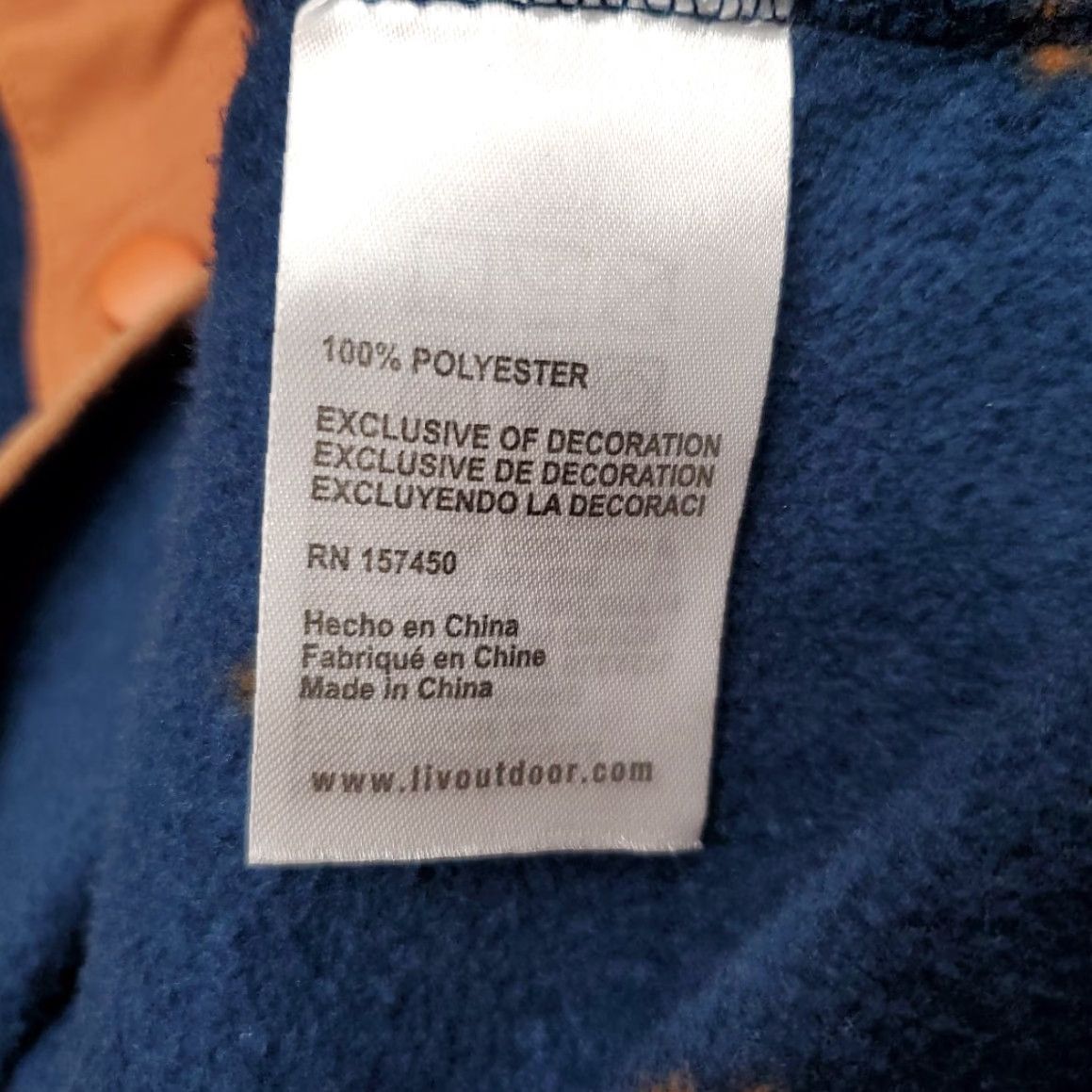 LIV Outdoor LIV Outdoor Sweater Mens M Blue Diamond Geometric 1/4 Snap-T Fleece Gorp Size US M / EU 48-50 / 2 - 5 Thumbnail