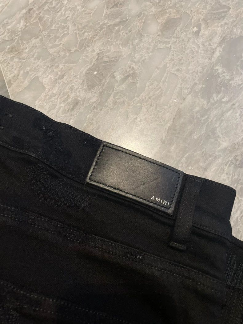 Amiri Amiri 16FW MX0 Random Needle Cow King Jeans 2502-Nextarrow Size US 36 / EU 52 - 4 Thumbnail