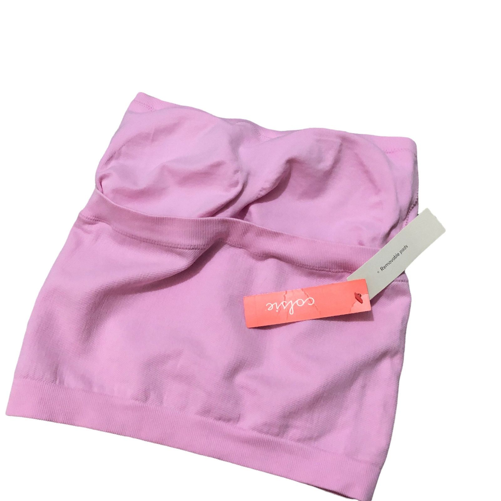 Other Ribbed Removable Pad Bandeau Bra - Medium (34C/D, 36B/C) Size ONE SIZE - 8 Thumbnail