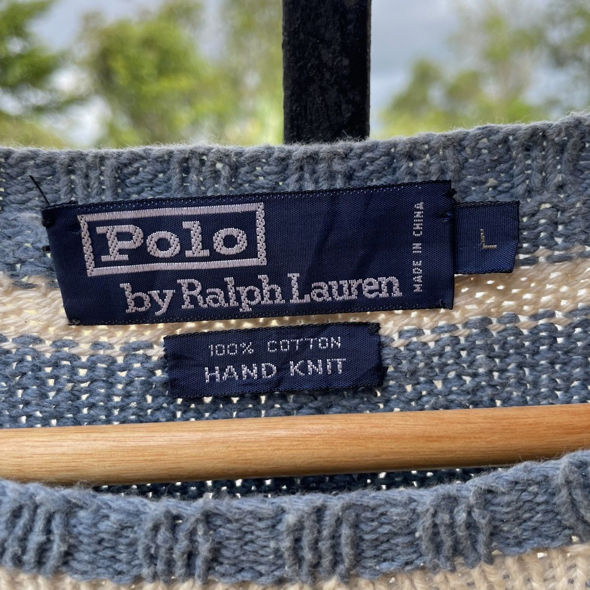 Polo Ralph Lauren 🔥Vintage Polo Ralph Lauren Hand Knit Made Striped Knitwear Size US S / EU 44-46 / 1 - 10 Thumbnail