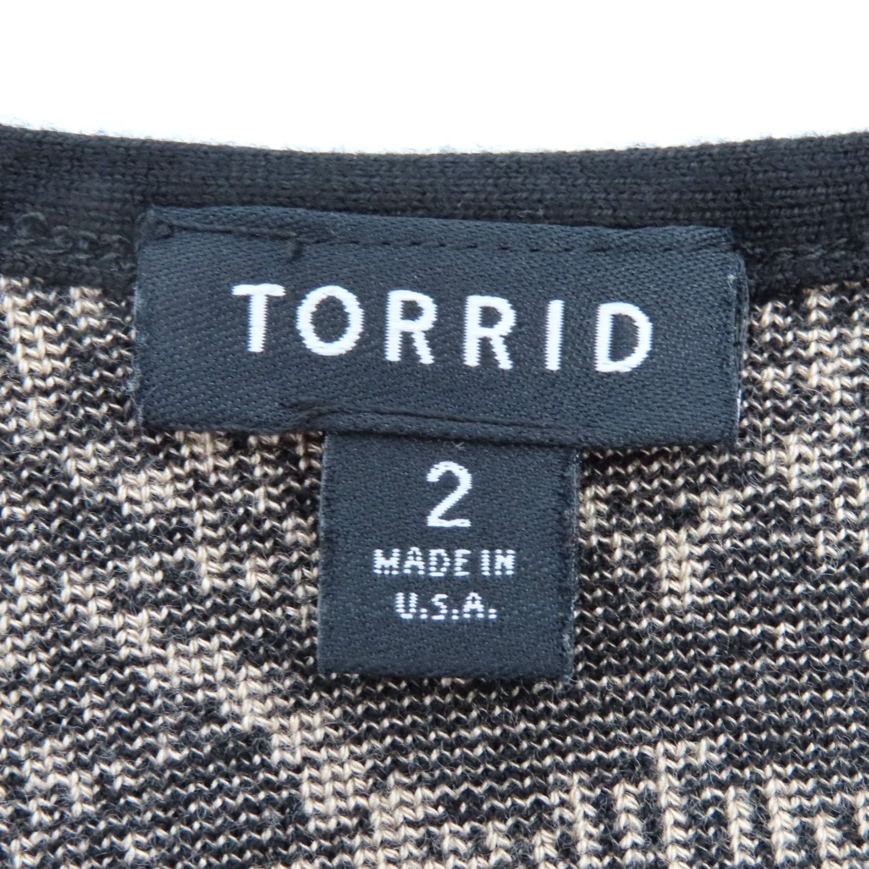 Torrid Torrid Plus 2X Black Lace Print Knit Dress Sleeveless Scoop Neck Short Pint Bodycon Size XXL / US 16-18 / IT 52-54 - 6 Thumbnail