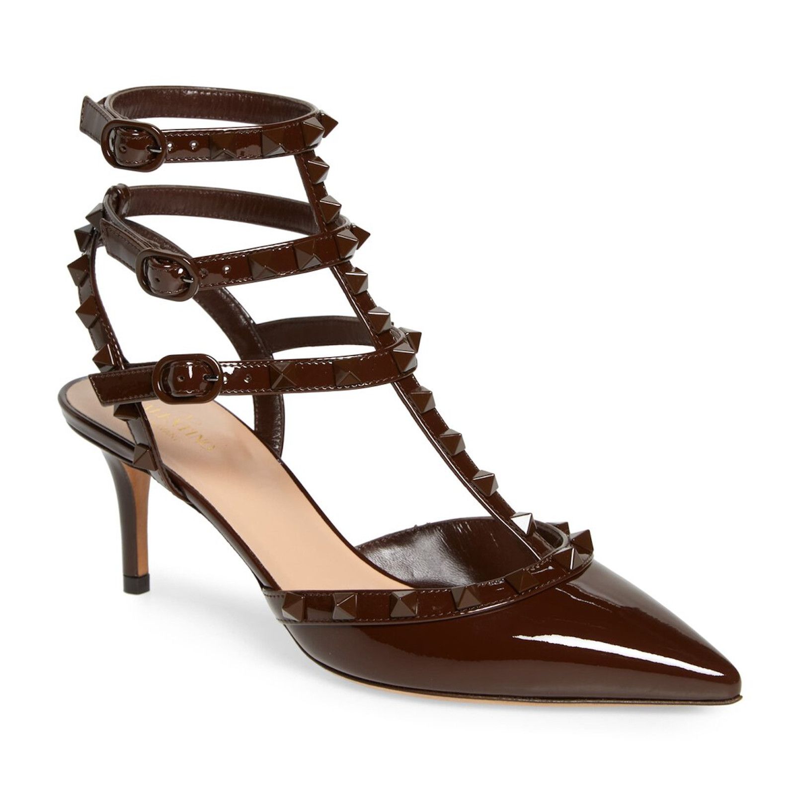 Valentino Rockstud 65 Stud Classic Sandal Kitten Low Heel Pump 35.5 Size US 5.5 / IT 35.5 - 2 Thumbnail