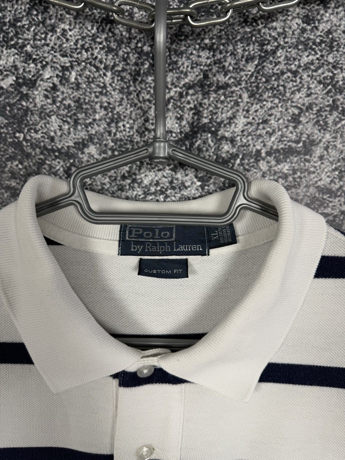 Polo Ralph Lauren Vintage Polo Ralph Lauren Striped Polo Shirt Big Pony XL Size US XL / EU 56 / 4 - 8 Thumbnail