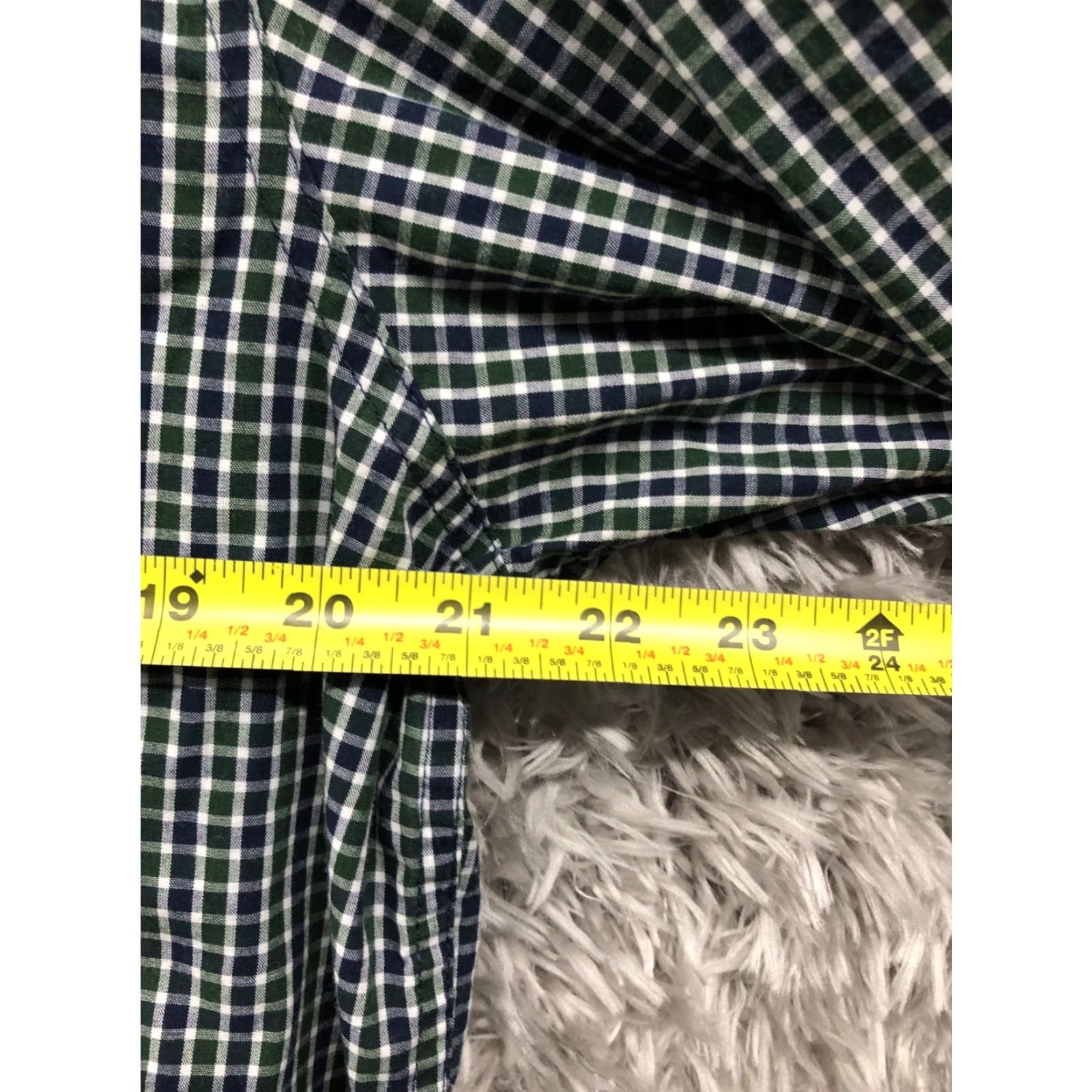 Chaps Chaps Easy Care Shirt Mens Size L Green Check Long Sleeve Button Down Collar Size US L / EU 52-54 / 3 - 5 Thumbnail