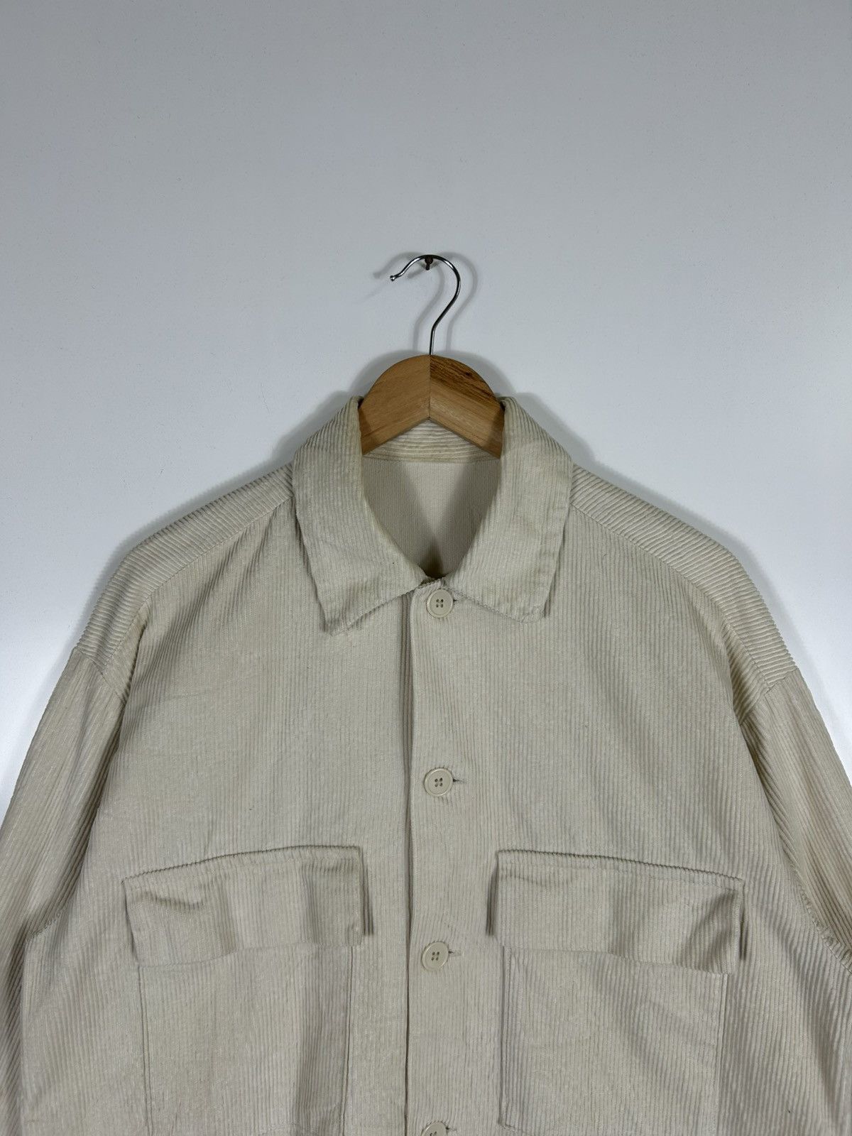 GU × Japanese Brand 🔥GU Corduroy Button Baggy Chore Shirt Jacket Size US M / EU 48-50 / 2 - 4 Thumbnail