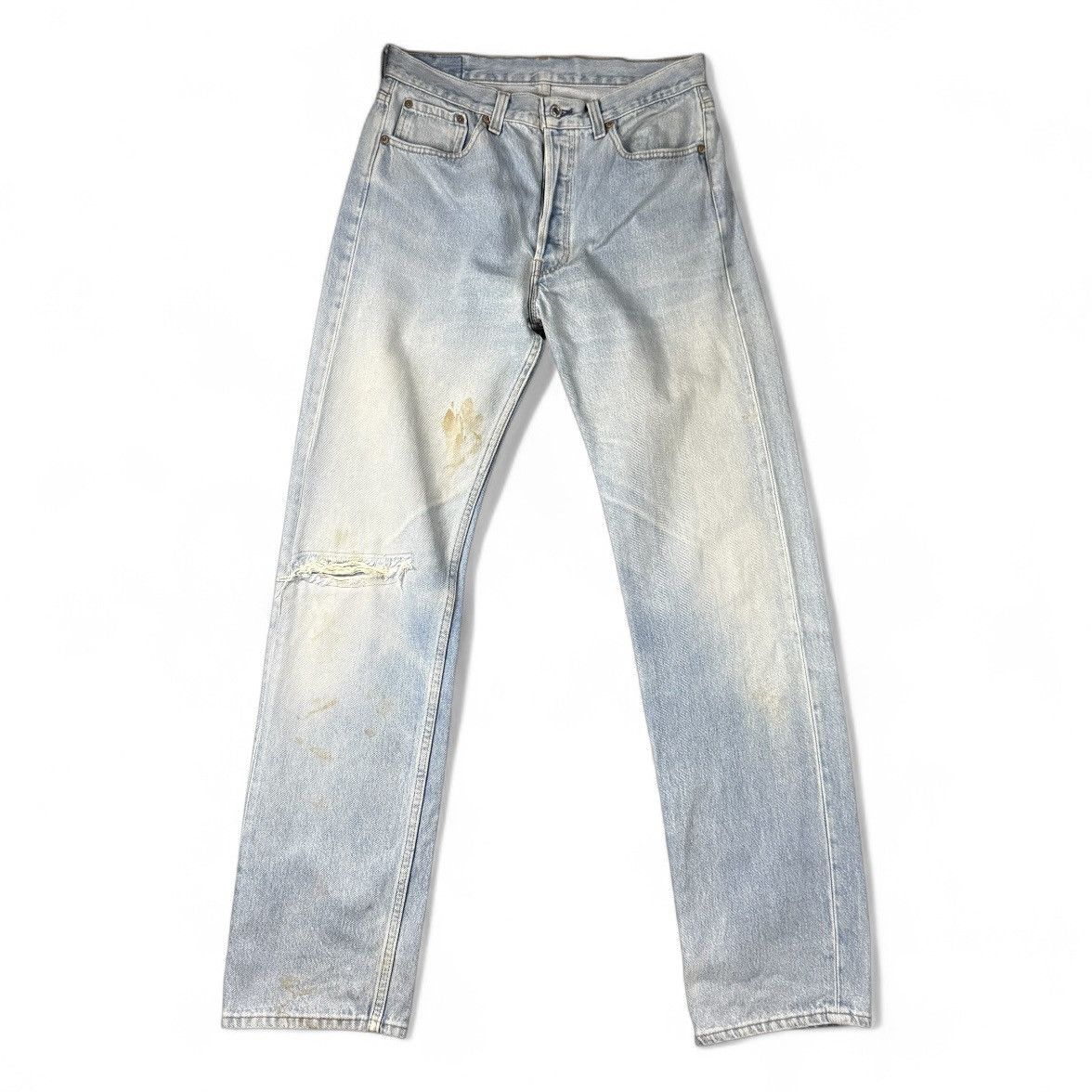 Levi's Vintage Clothing Vintage 90s Levis 501xx Faded Denim Size US 34 / EU 50 - 1 Thumbnail