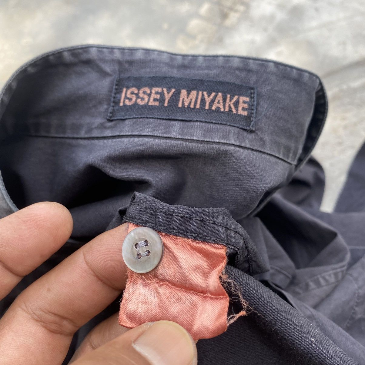 Homme Plisse Issey Miyake Very Rare 1980s ISSEY MIYAKE Mandarin Collar Shirt Size US L / EU 52-54 / 3 - 10 Thumbnail