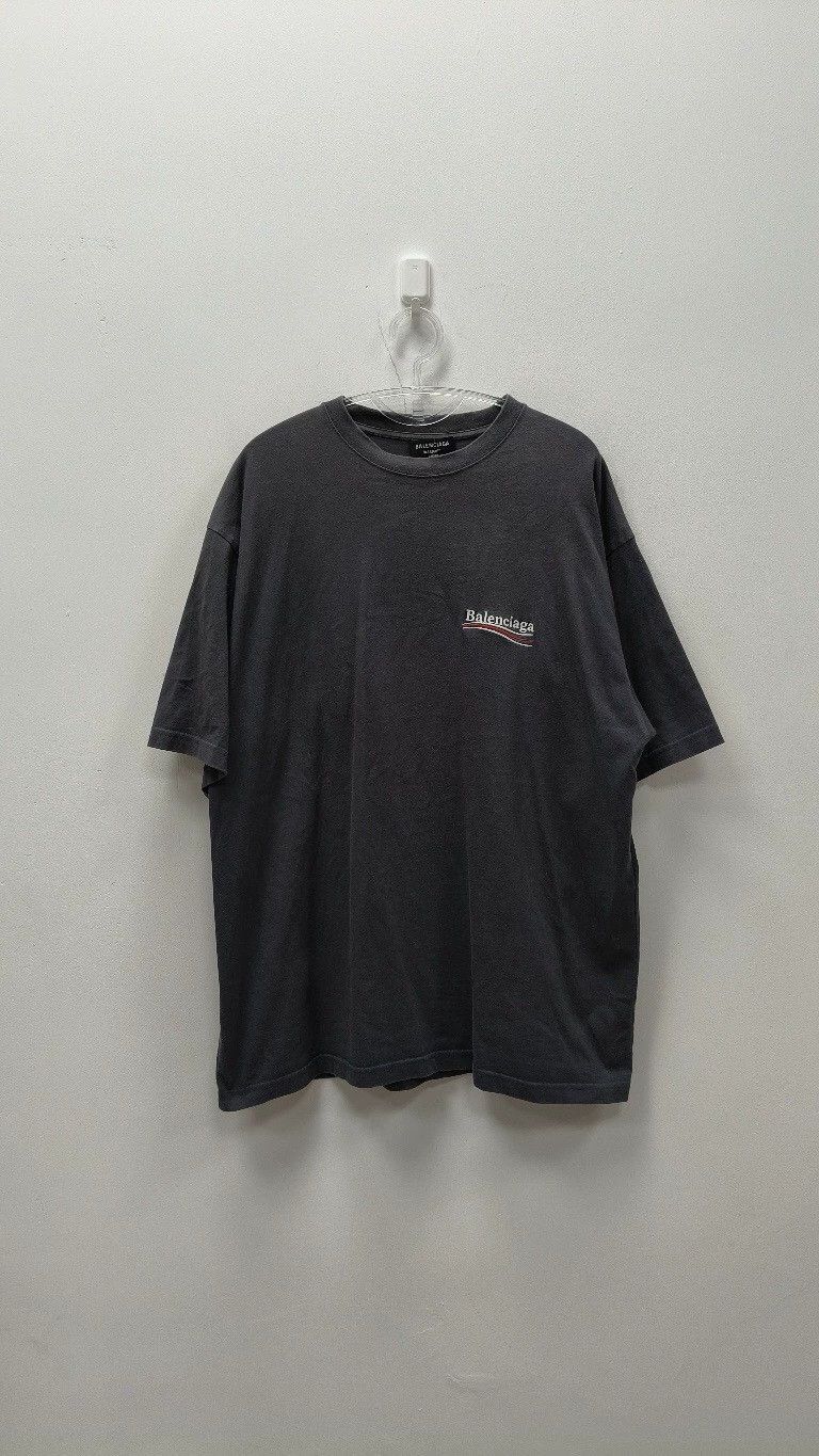 Balenciaga Balenciaga Black cola embroidered short sleeves Size US L / EU 52-54 / 3 - 1 Thumbnail