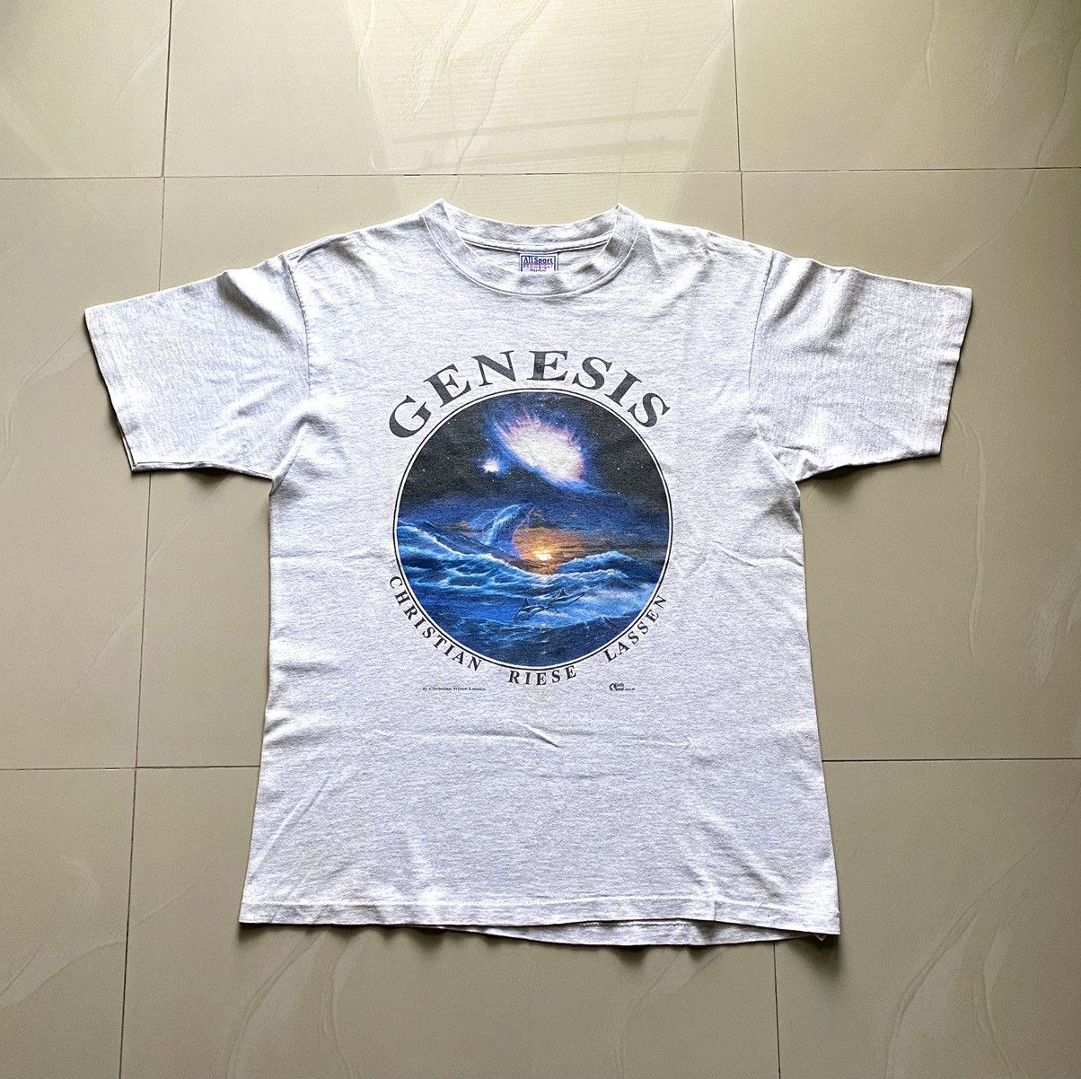 Rare Vintage Genesis By Christian Riese Lassen tshirt