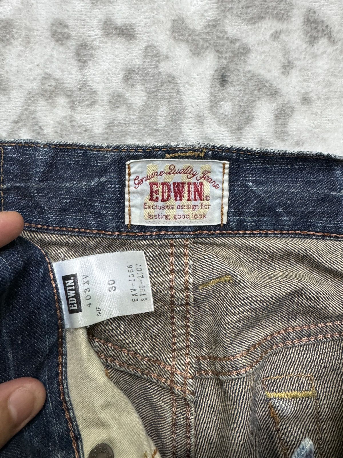 Edwin Vintage Edwin Claw Mark Distressed Denim Jeans Size US 32 / EU 48 - 15 Thumbnail