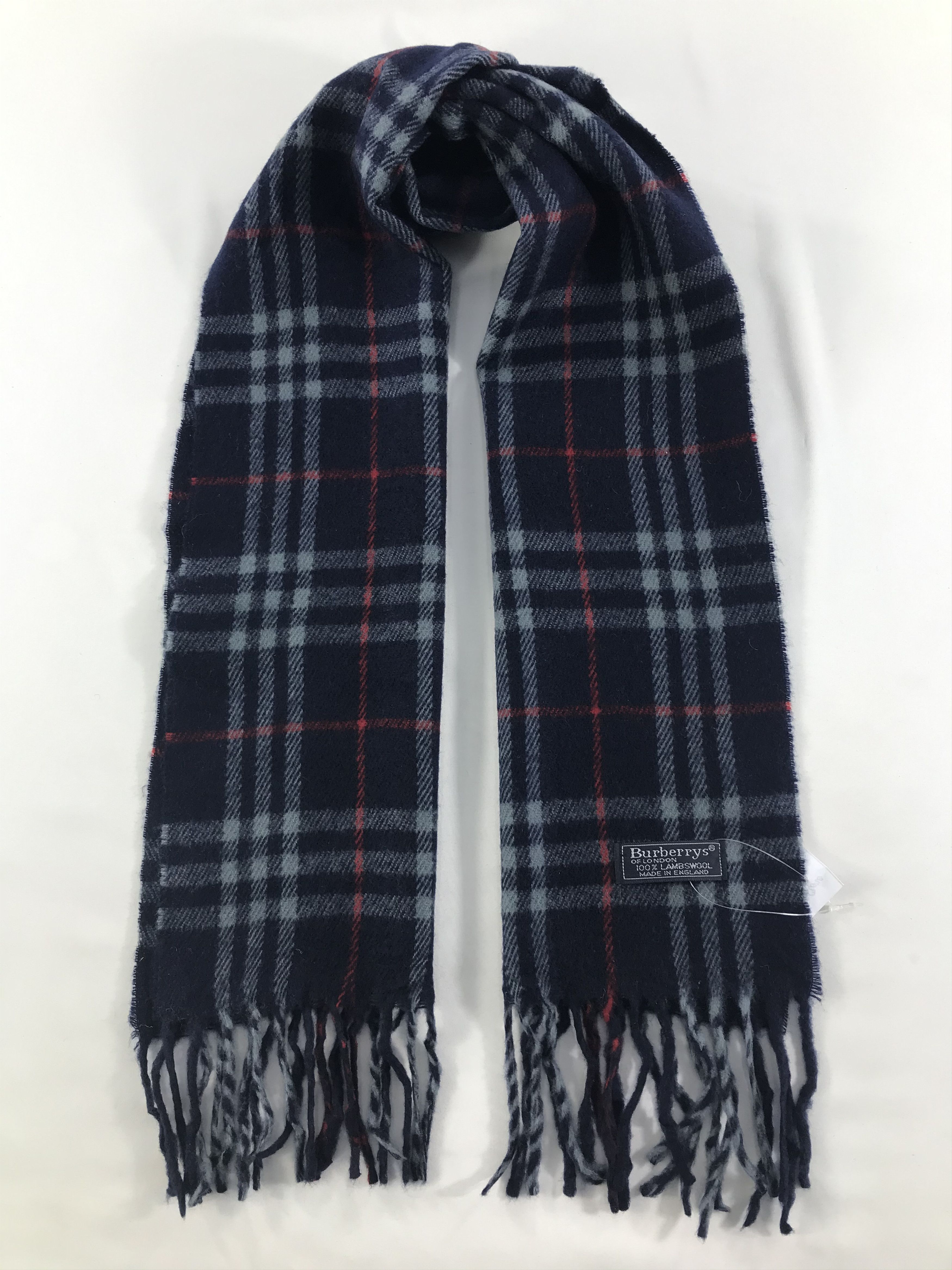 Burberry × Vintage Burberry Scarf / Muffler / Neckwear - WW2652 Size ONE SIZE - 1 Thumbnail