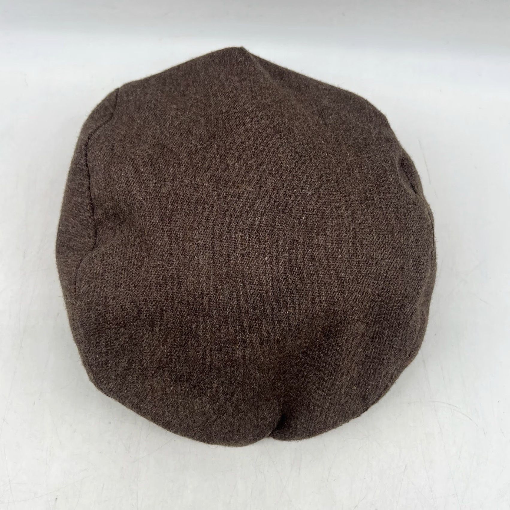 Vintage VINTAGE Artel Wool Brown Newsboy Hat Cap Cabbie Size 6 7/8 M Made USA Mens Newsboy Cap Brown Wool Solid Fall Spring Summer Winter Casual Size ONE SIZE - 4 Thumbnail