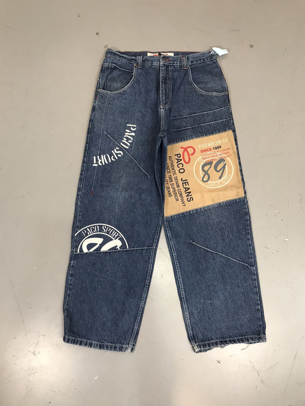 JNCO × Vintage Vintage paco printed embroidered denim Size US 34 / EU 50 - 2 Thumbnail