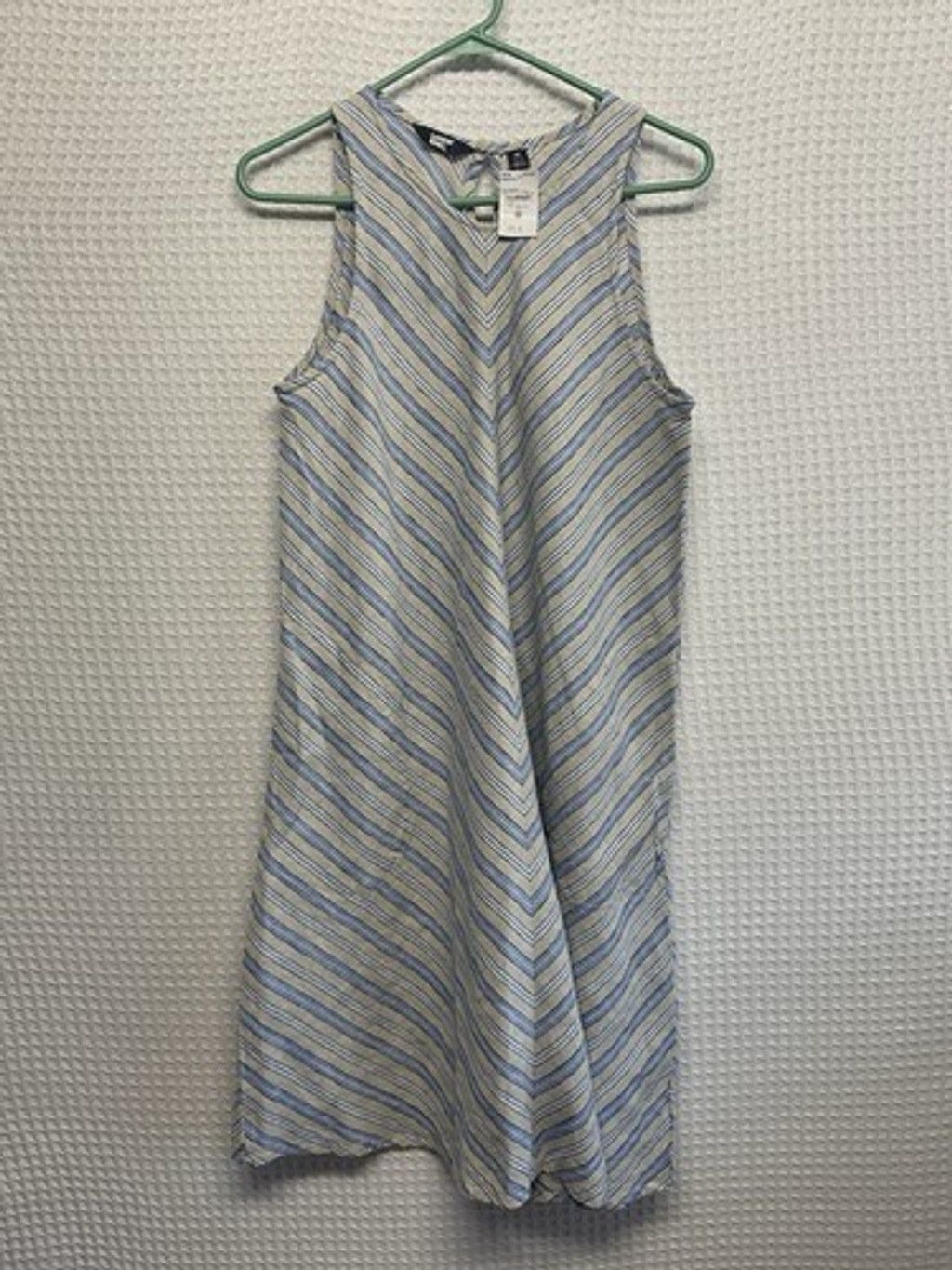 Lands' End NWT Lands' End Linen Midi Dress Women M Trapeze Swing Coasta Size M / US 6-8 / IT 42-44 - 10 Thumbnail