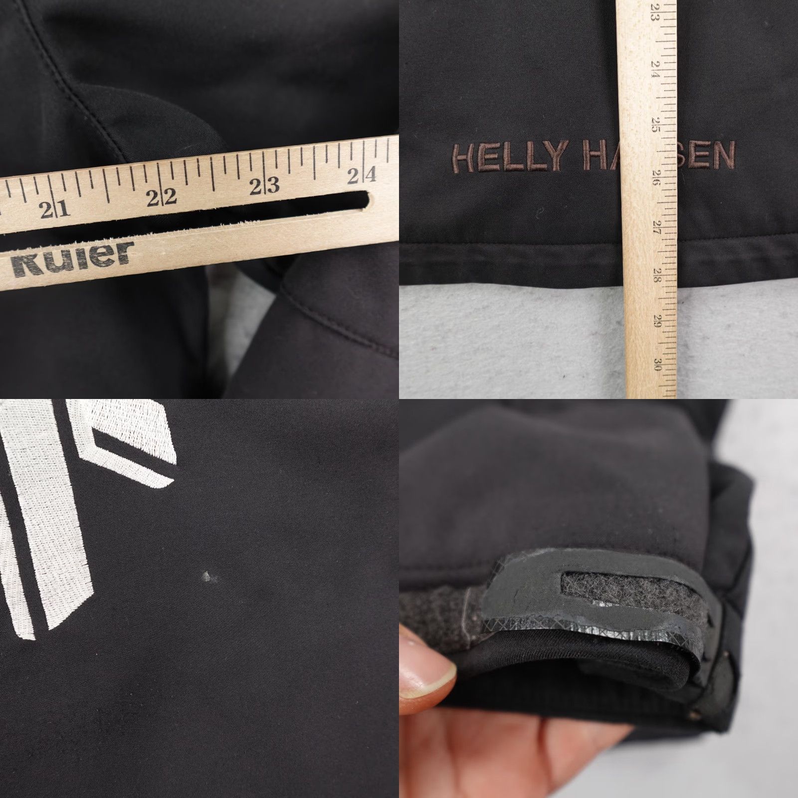 Helly Hansen Helly Hansen Jacket Mens XL Black Softshell Fleece Lined Full Zip Outdoors Coat Size US XL / EU 56 / 4 - 8 Thumbnail