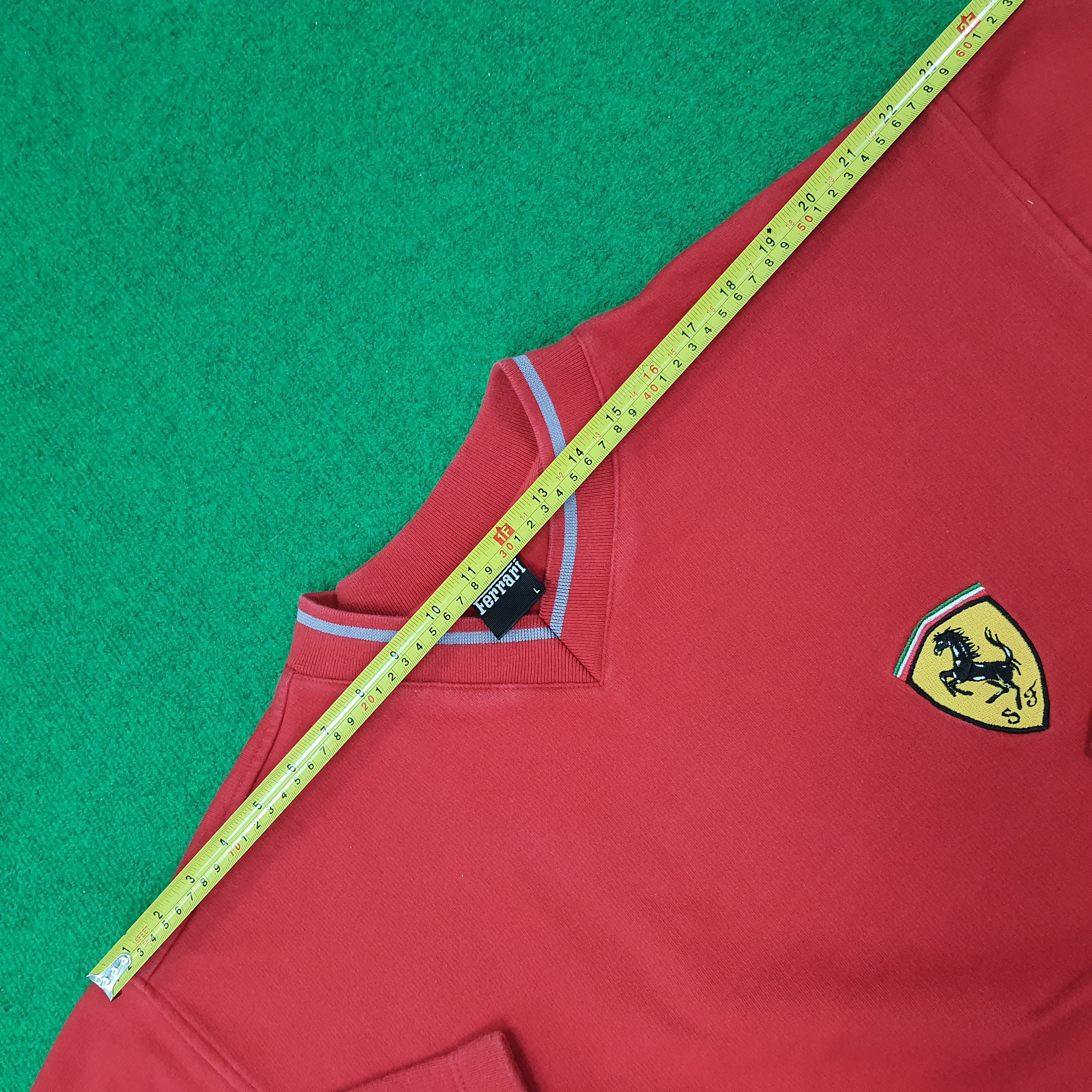 J Ferrar Vintage Ferrari Embroidery Motorsports Sweatshirt C241N23 Size US L / EU 52-54 / 3 - 13 Thumbnail