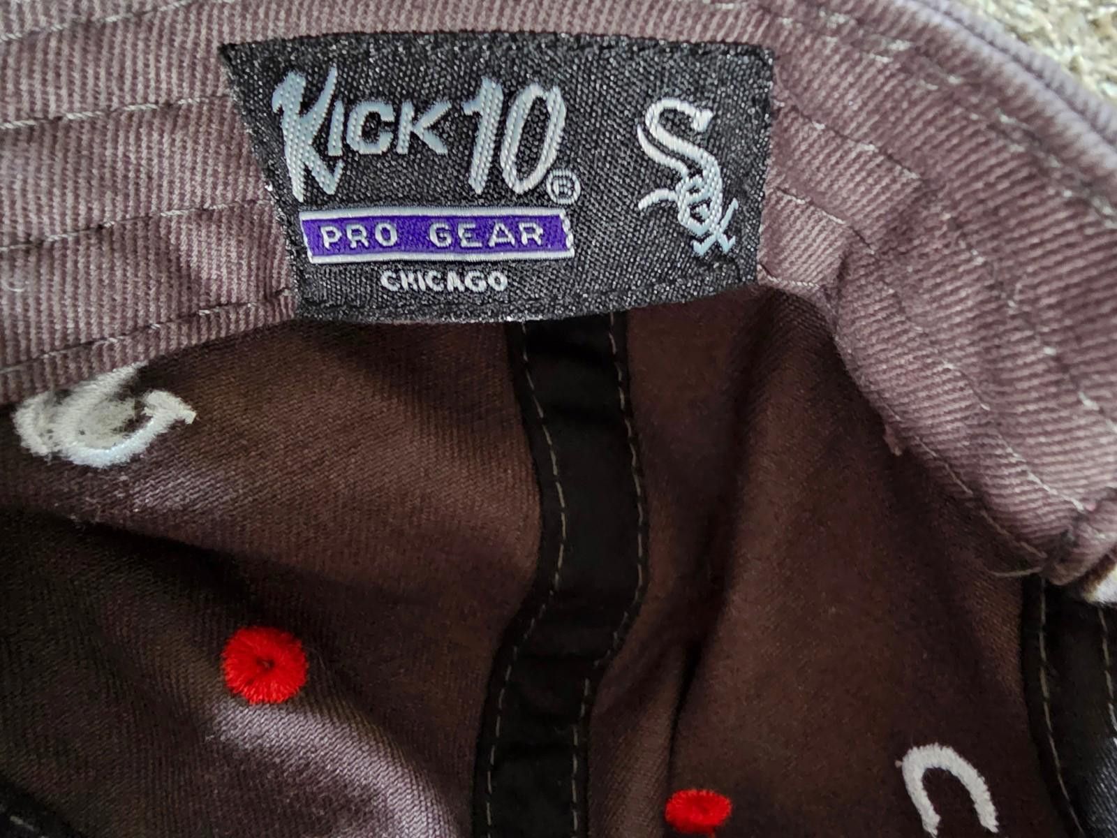 Designer Chicago White Sox Hat Retro CIBC Cap Kick 10 Pro Gear Size ONE SIZE - 6 Thumbnail