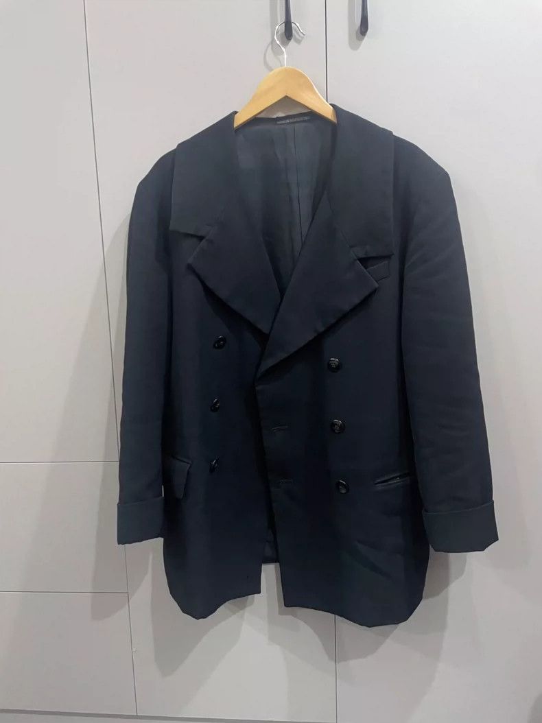 Yohji Yamamoto Yohji Yamamoto size s 1988aw Aristocratic Large Lapel blaze Size 36S - 2 Thumbnail